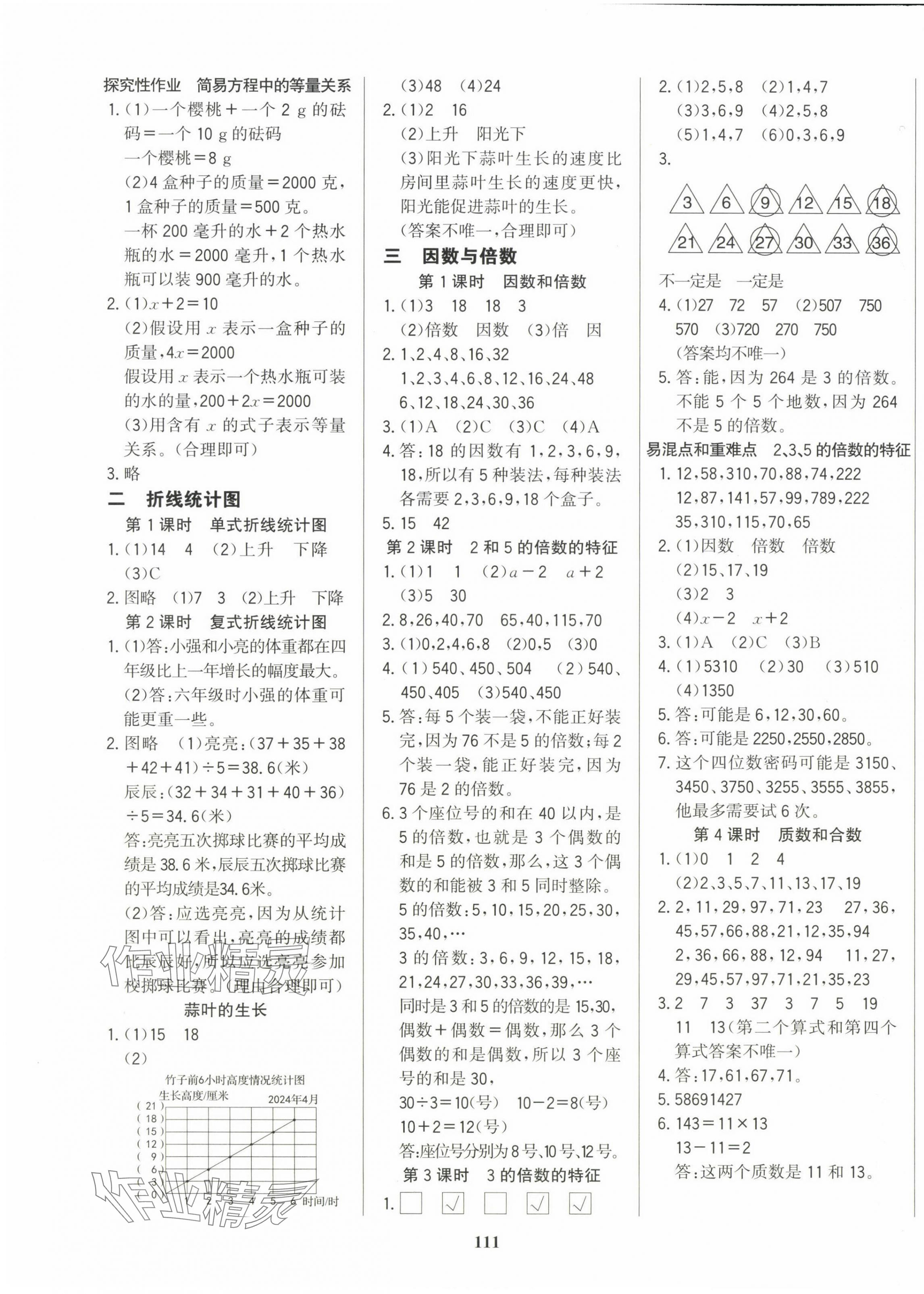 2025年學習輔導練習組合五年級數學下冊蘇教版貴州專版 第3頁