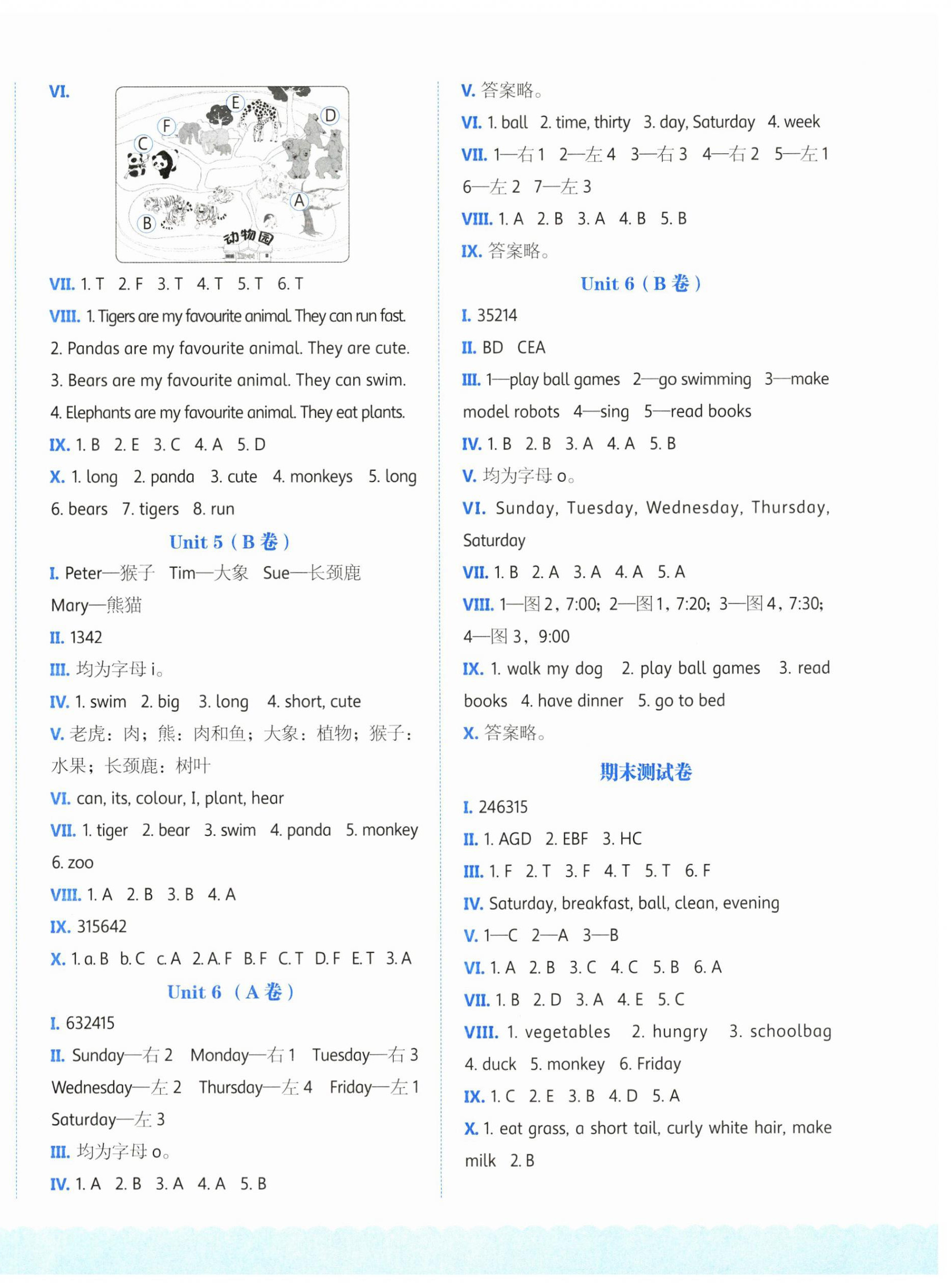 2025年基本功訓(xùn)練三年級(jí)英語(yǔ)下冊(cè)冀教版 參考答案第3頁(yè)