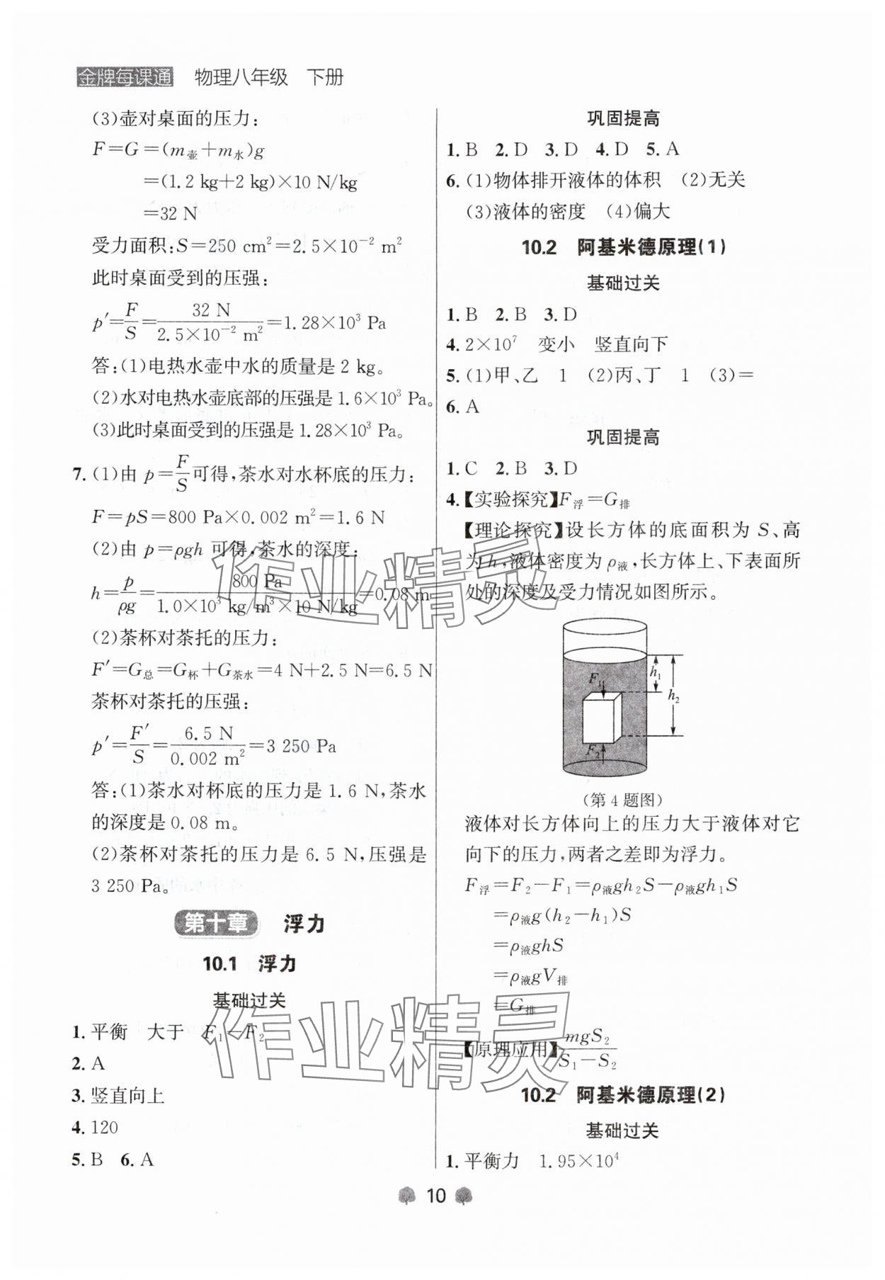 2024年點(diǎn)石成金金牌每課通八年級(jí)物理下冊(cè)人教版遼寧專(zhuān)版 第10頁(yè)