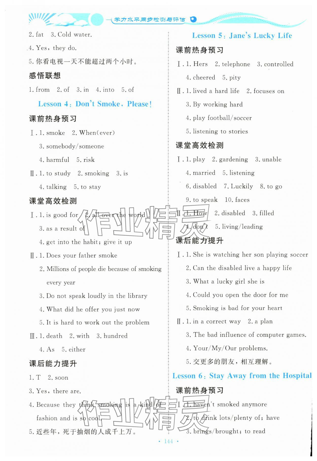 2023年學力水平同步檢測與評估九年級英語全一冊冀教版 第2頁