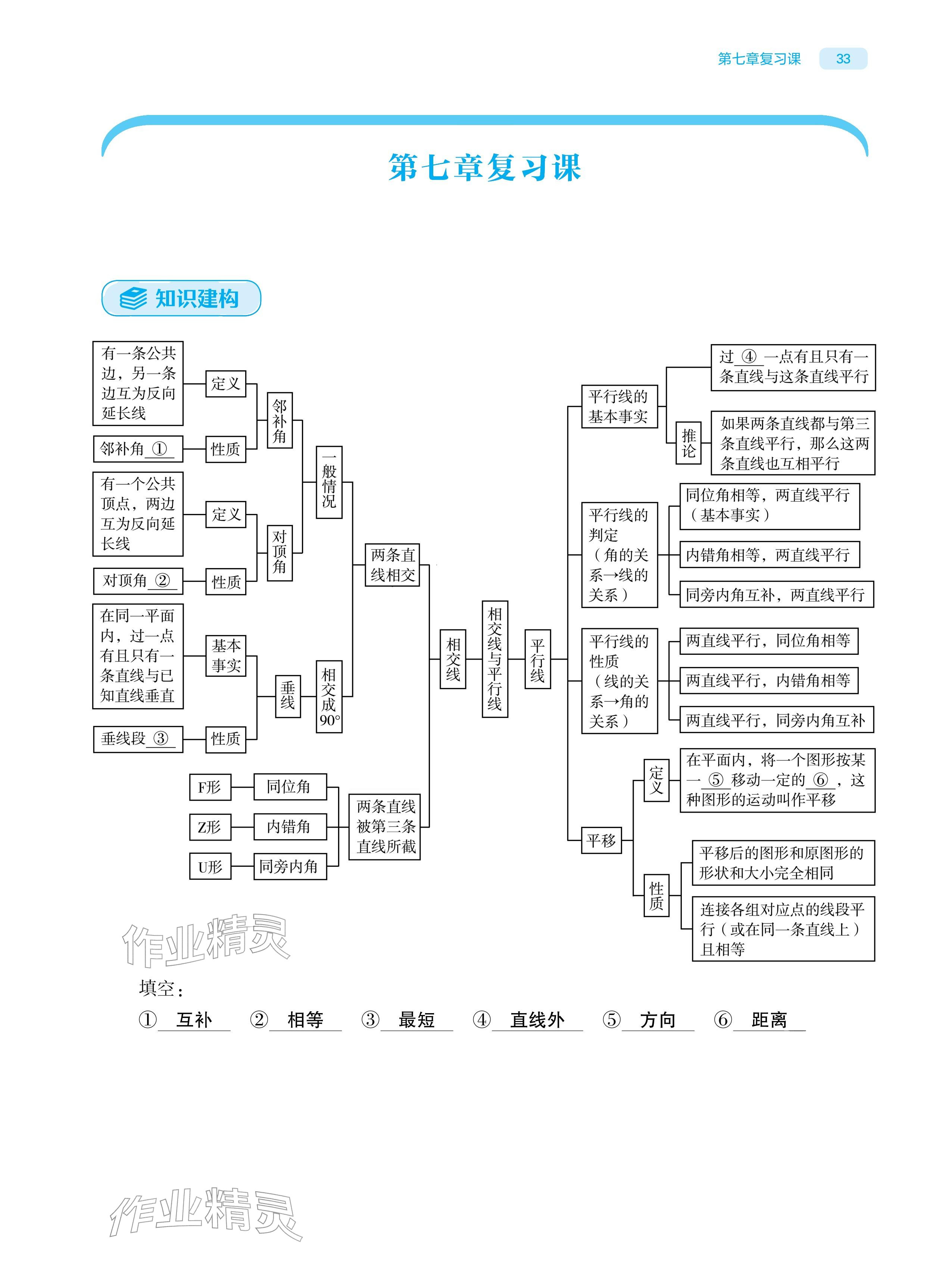 2026年基础训练大象出版社七年级数学下册人教版&nbsp;参考答案第33页