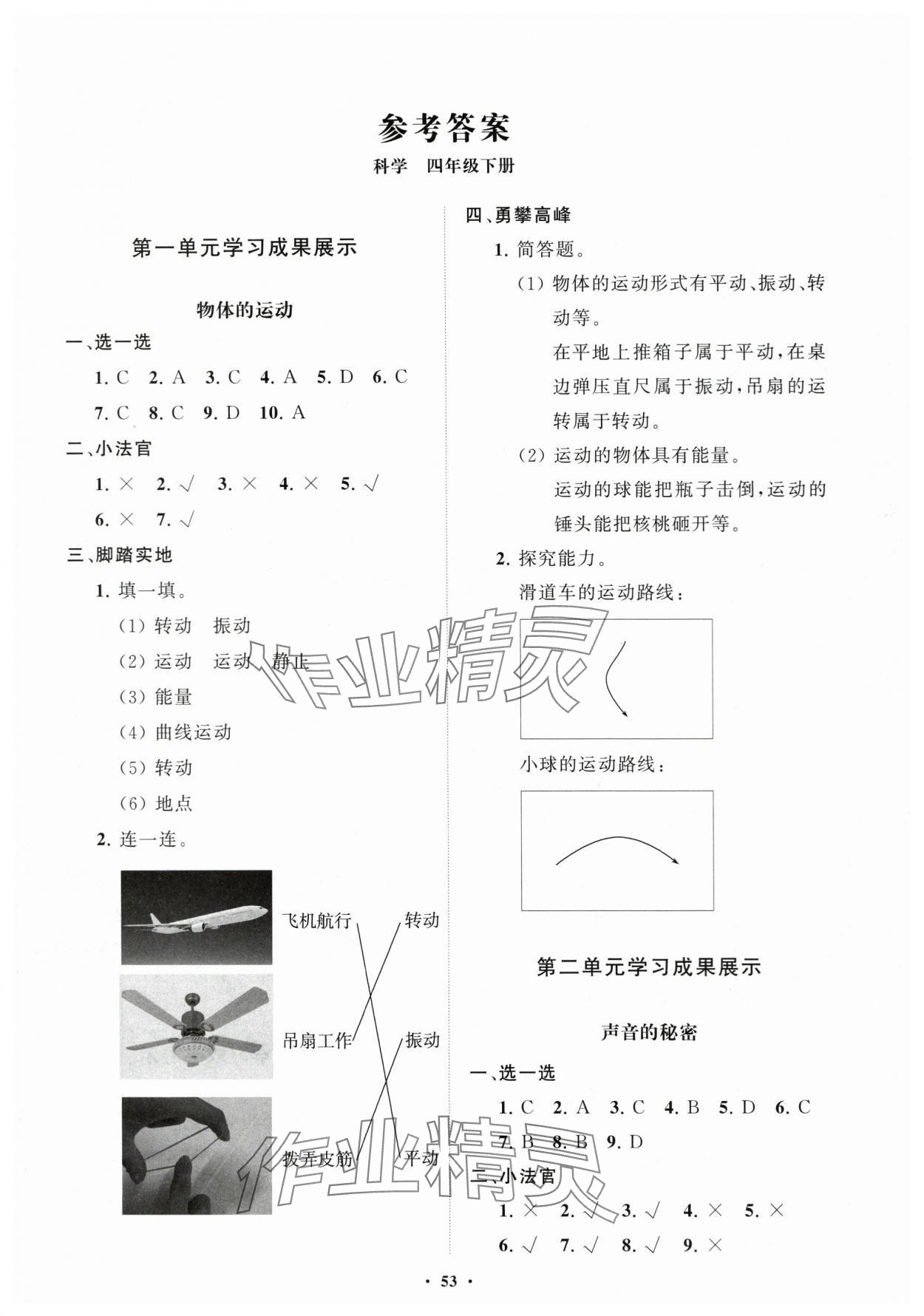 2024年同步練習冊分層指導四年級科學下冊青島版 第1頁