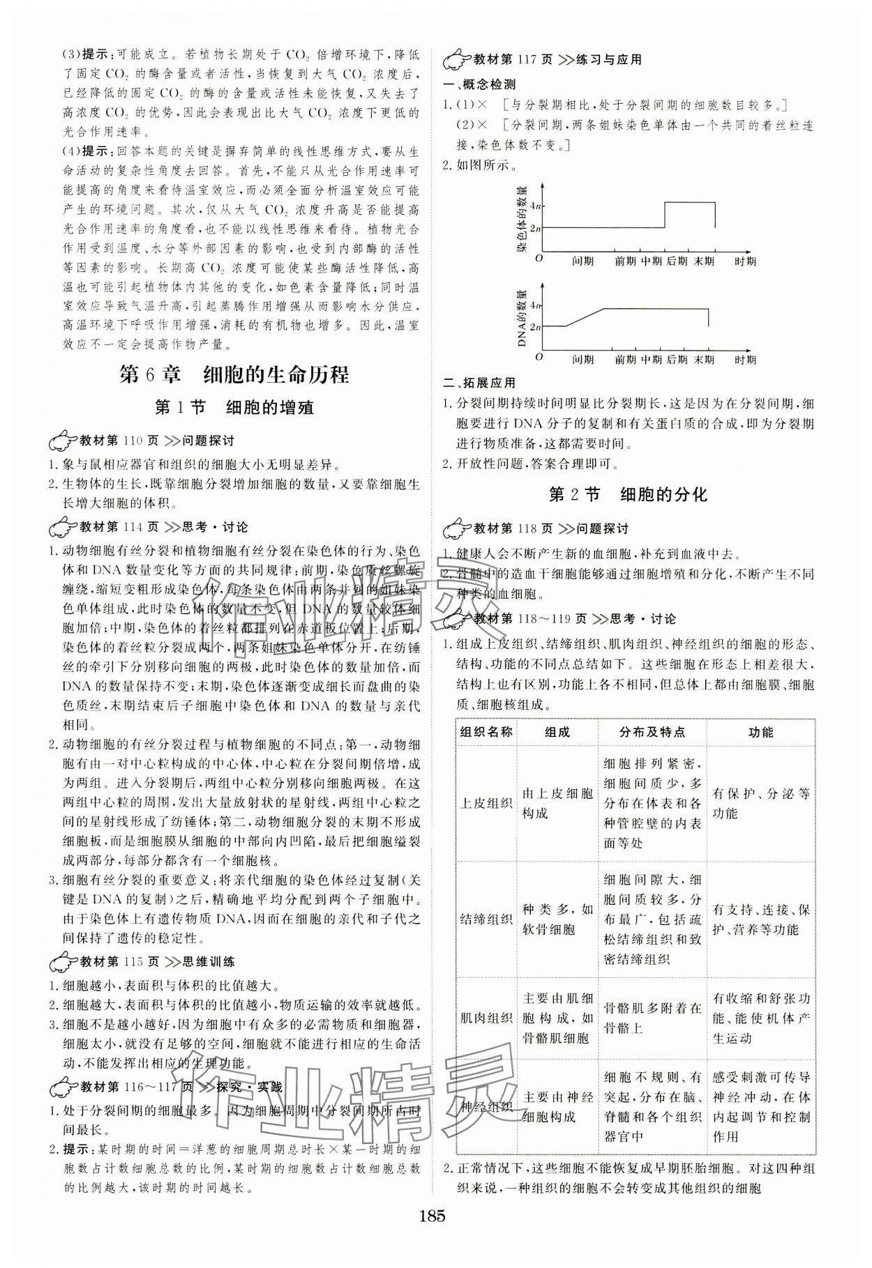 2023年新校園雙成新學(xué)案高中生物必修1人教版 參考答案第11頁