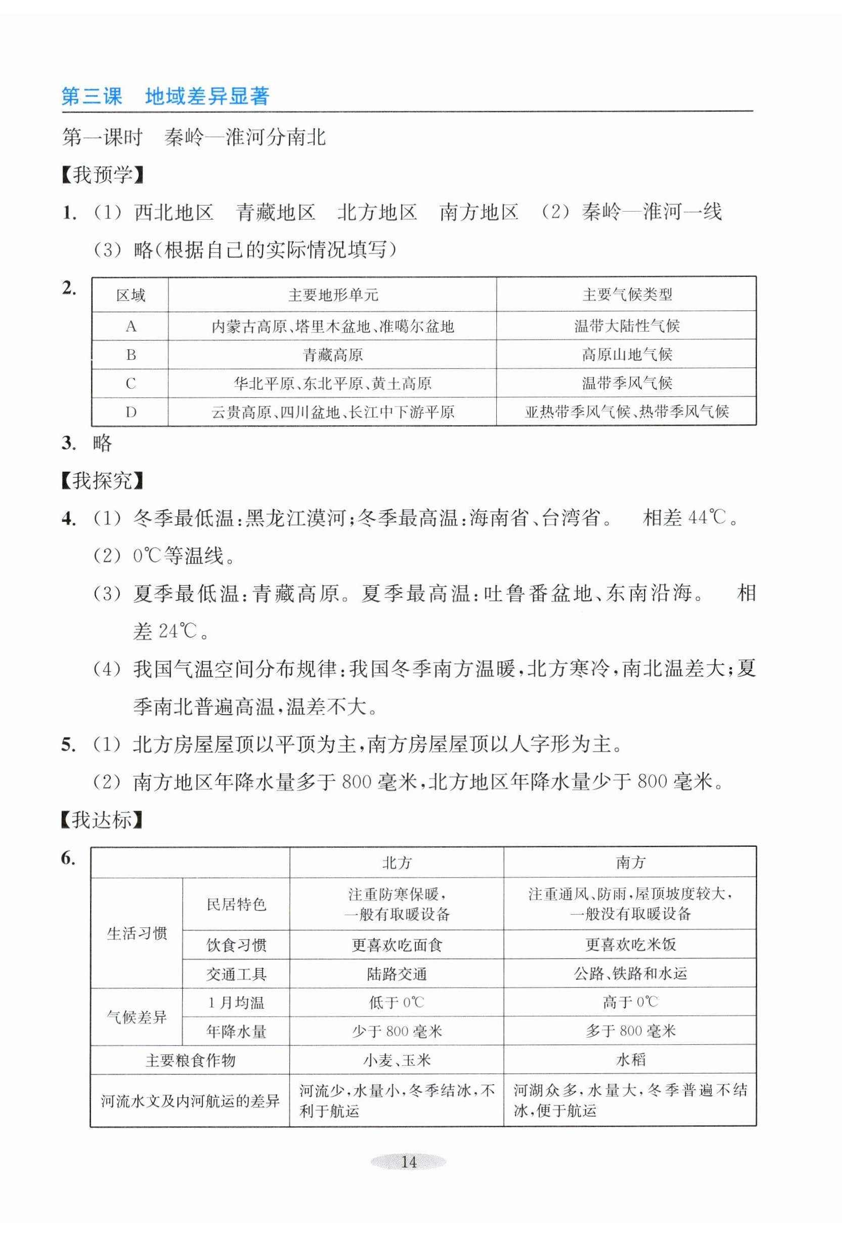 2024年預學與導學八年級地理下冊人教版 第6頁