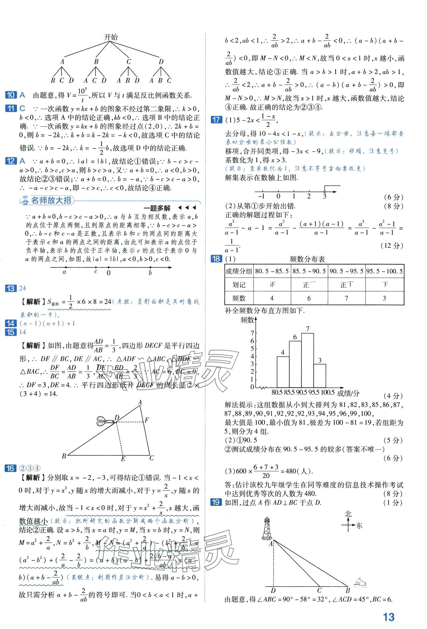 2024年金考卷中考45套匯編數(shù)學(xué)山東專版 第13頁