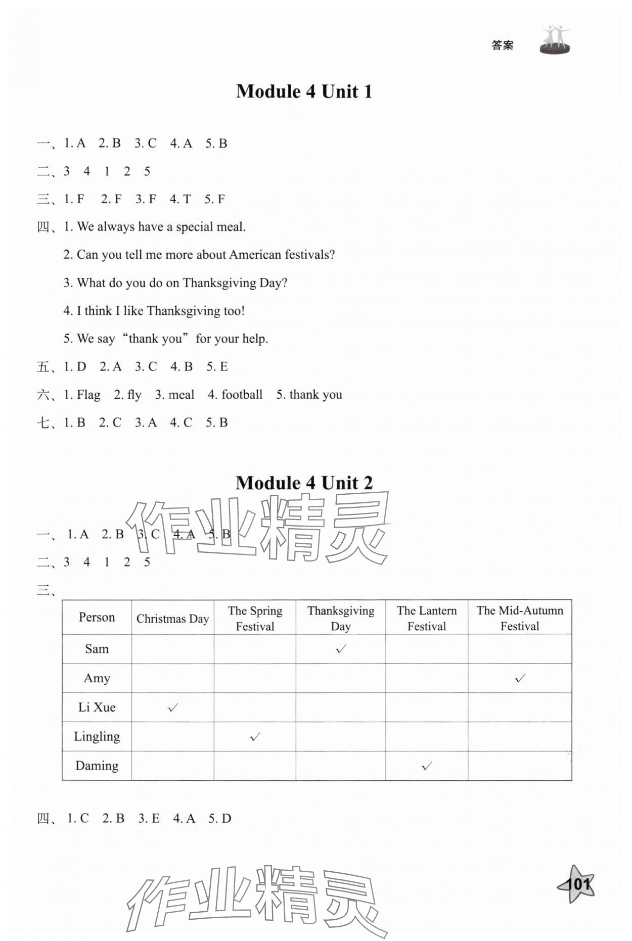 2025年同步练习册六年级英语上册外研版山东友谊出版社 第5页