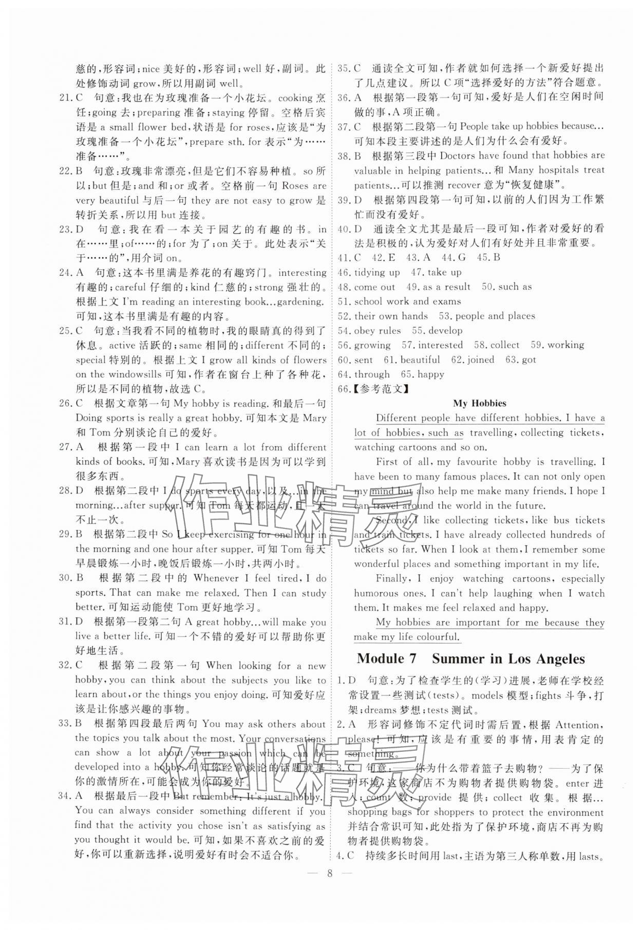 2025年一飛沖天小復(fù)習(xí)八年級英語下冊外研版 第8頁
