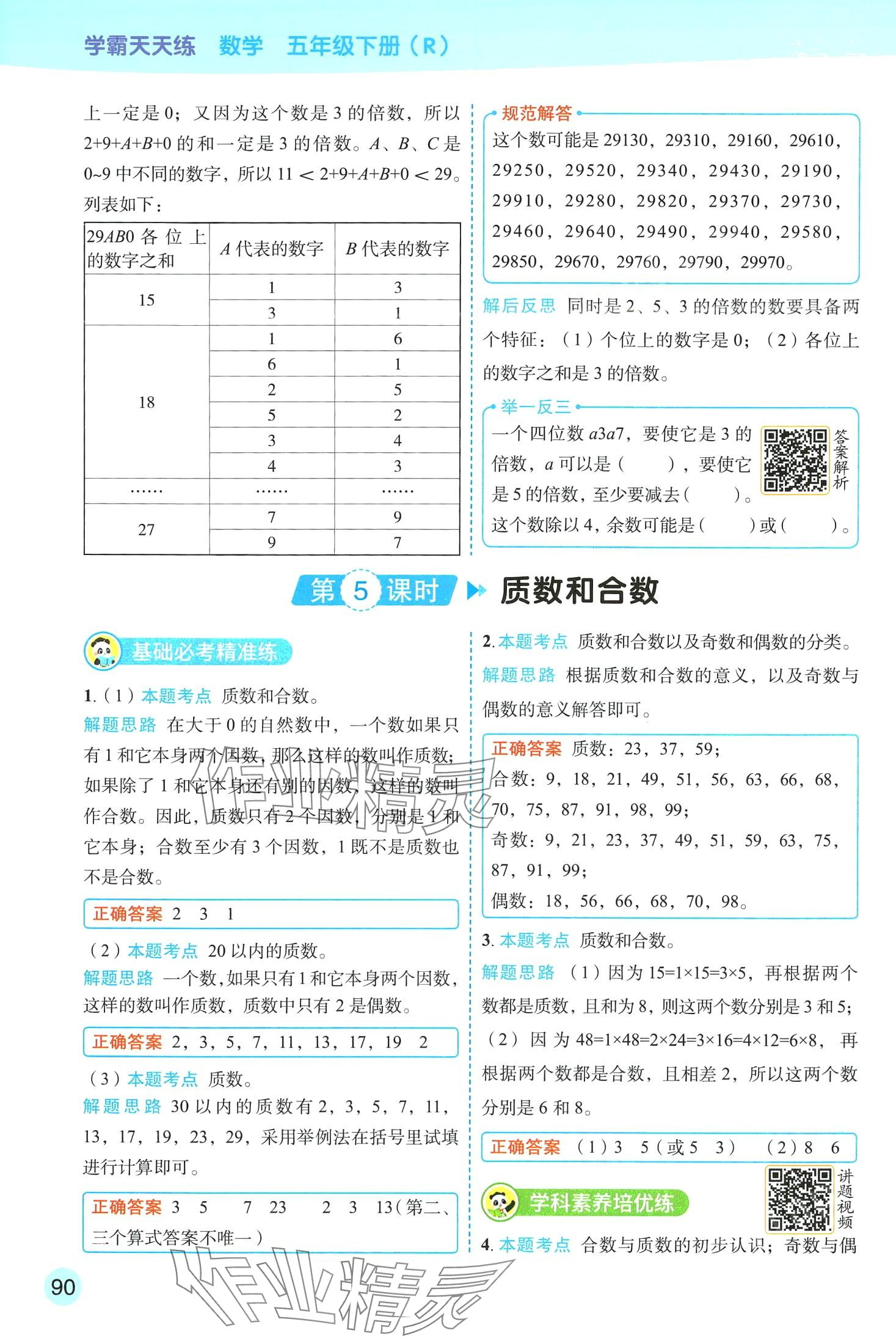 2024年黃岡學(xué)霸天天練五年級數(shù)學(xué)下冊人教版 第16頁