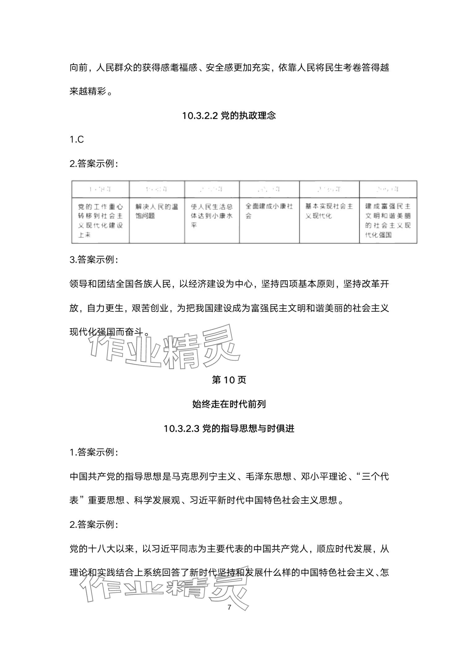 2024年練習(xí)部分高中道德與法治必修3人教版 參考答案第7頁(yè)