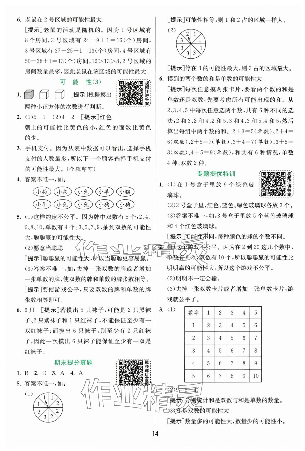 2025年实验班提优训练五年级数学上册人教版 第14页