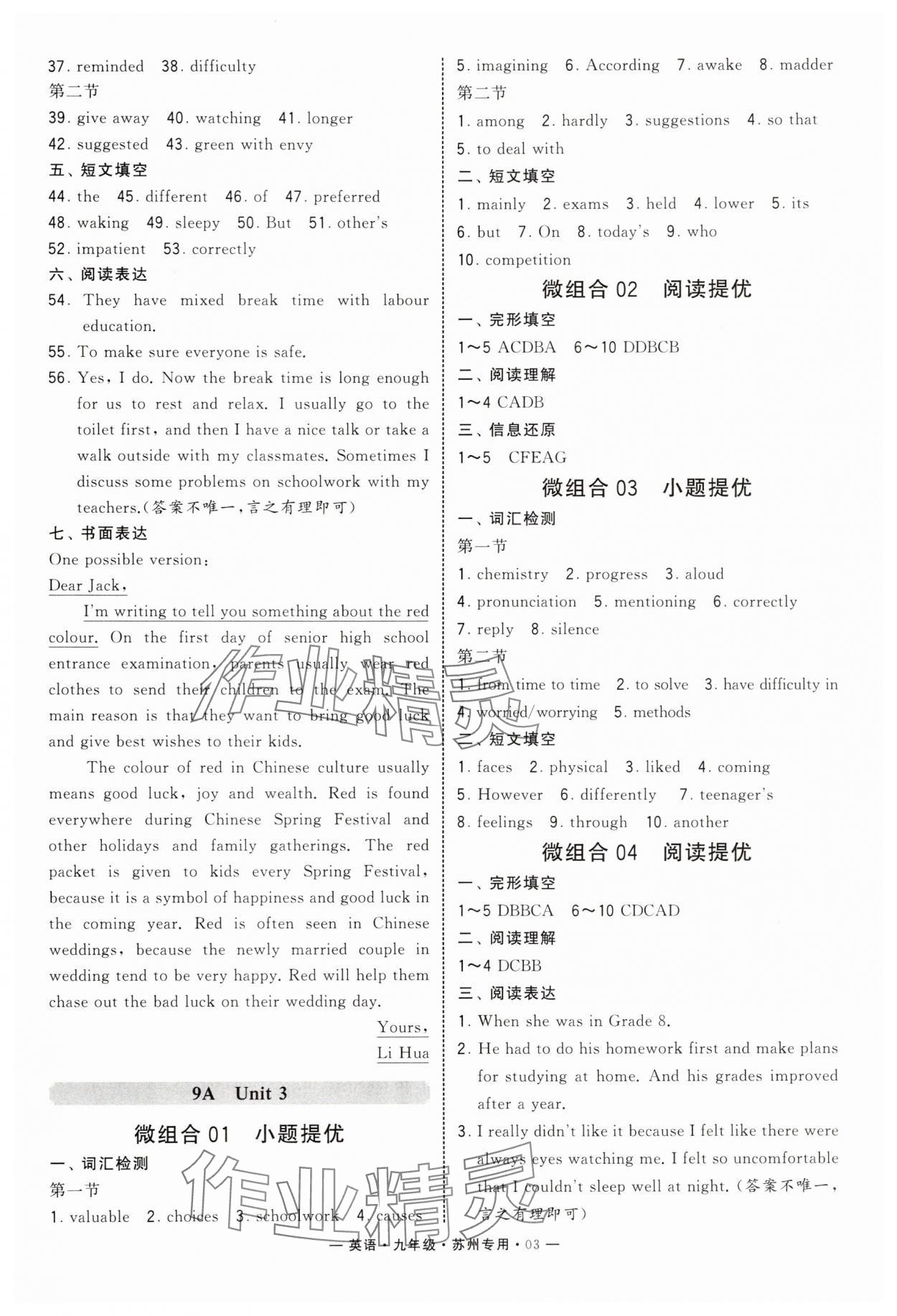 2025年學(xué)霸組合訓(xùn)練九年級(jí)英語(yǔ)全一冊(cè)譯林版蘇州專版 第3頁(yè)