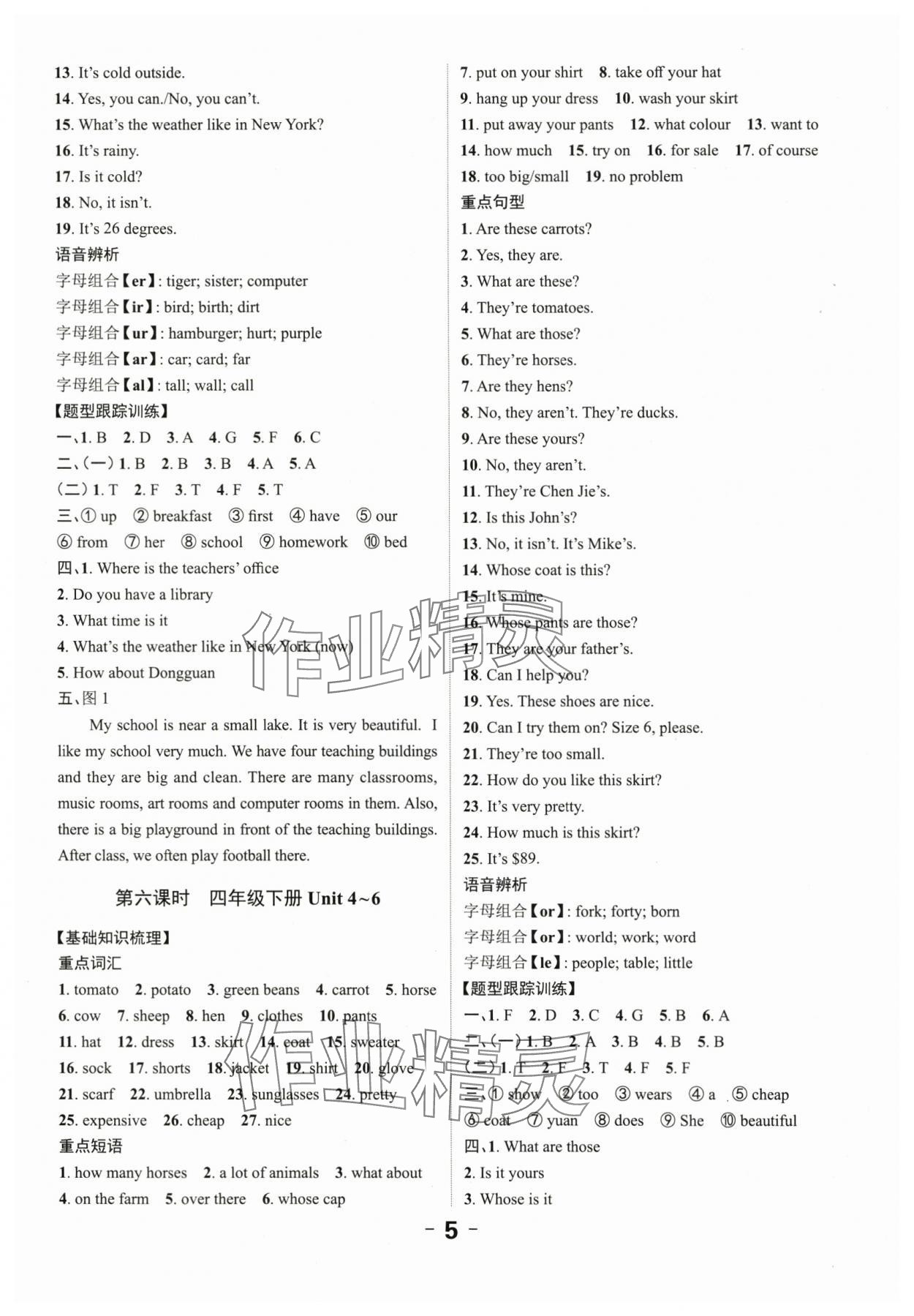 2025年全程突破六年级英语广东专版 第5页