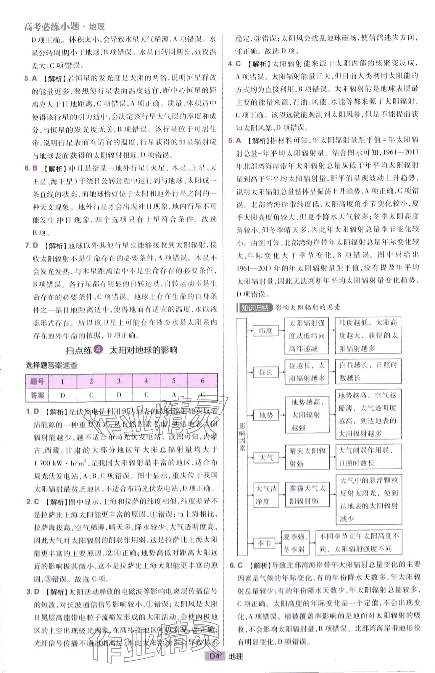 2024年高考必練小題高中地理 第6頁(yè)