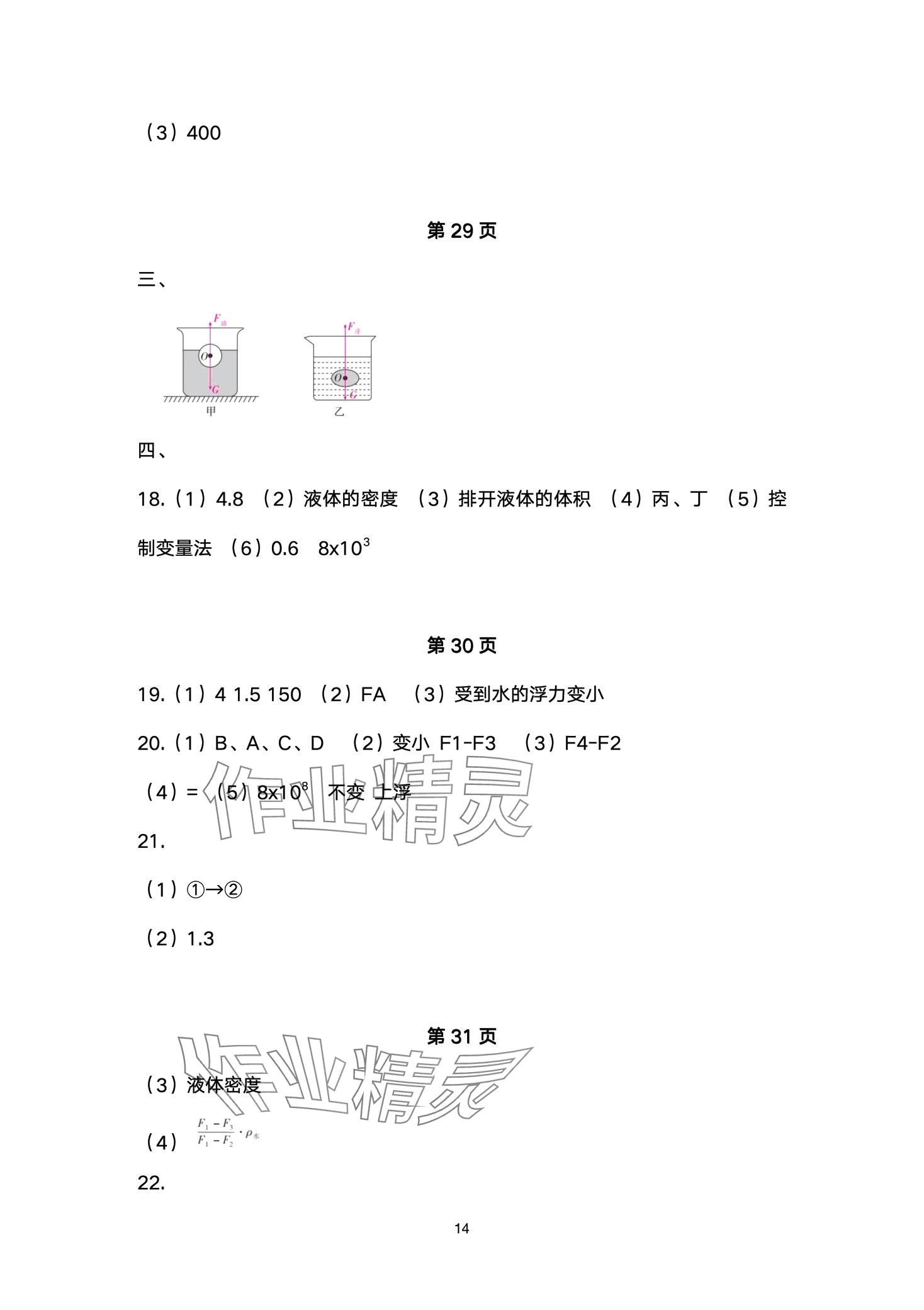 2024年本土卷八年級物理下冊人教版 第14頁