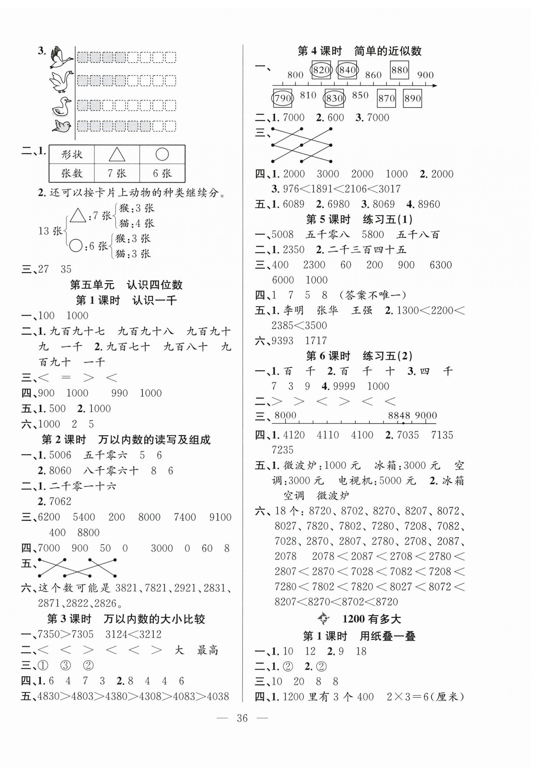 2026年新经典练与测二年级数学下册苏教版&nbsp;第4页