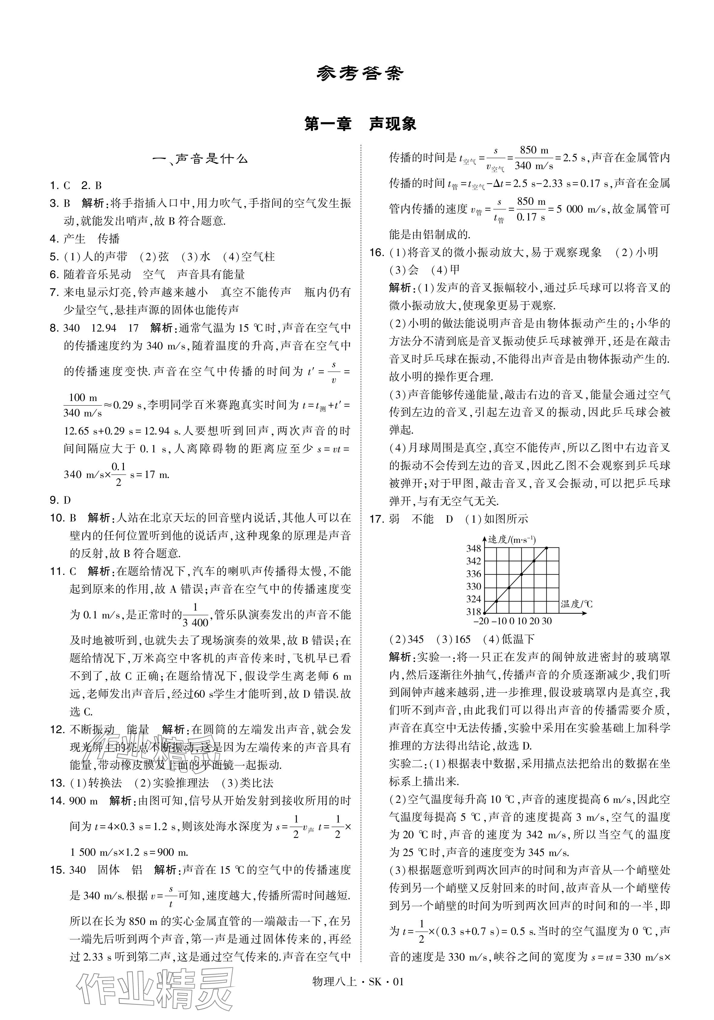 2024年經(jīng)綸學(xué)典學(xué)霸題中題八年級(jí)物理上冊(cè)蘇科版 參考答案第1頁(yè)