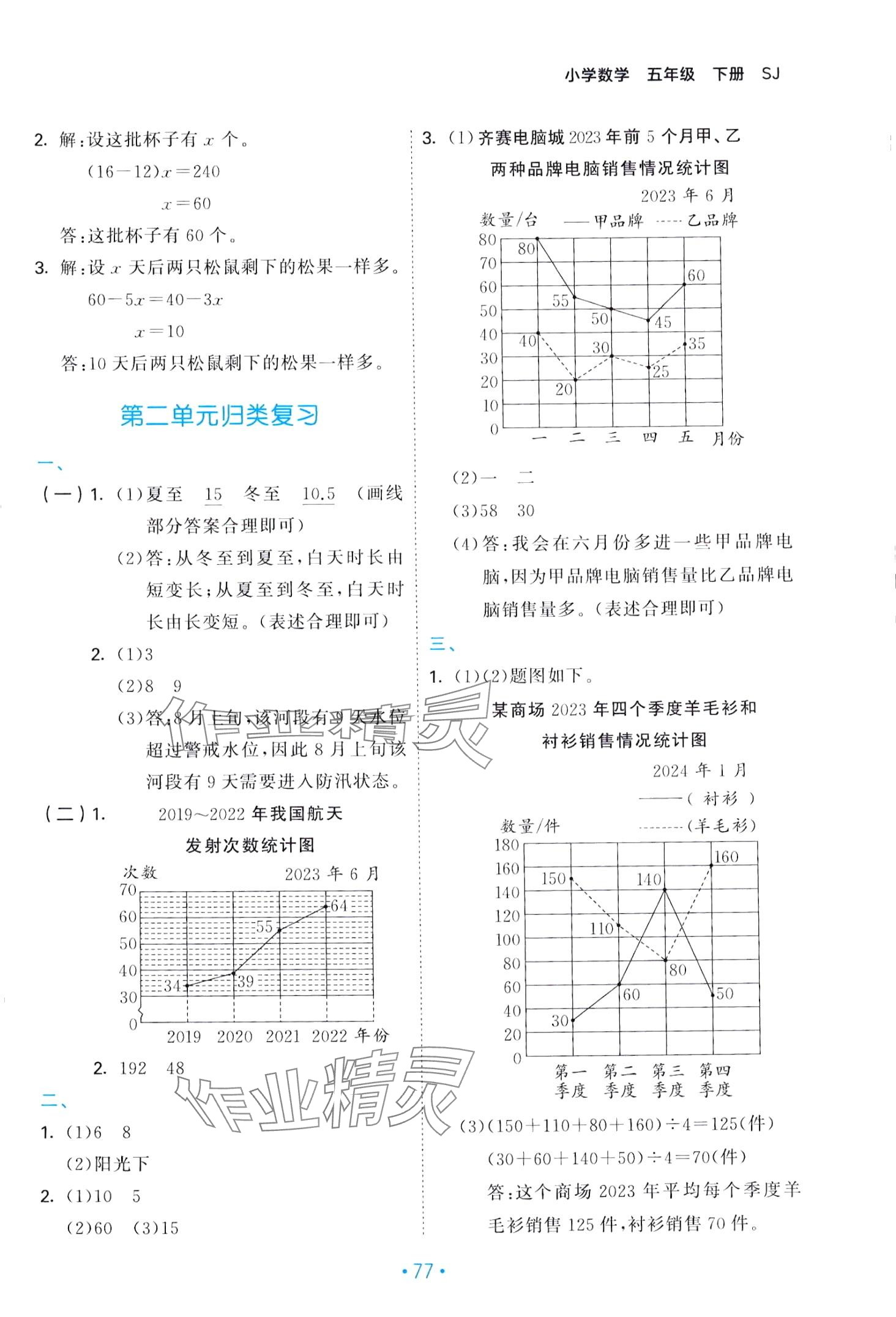 2024年53单元归类复习五年级数学下册苏教版 第3页