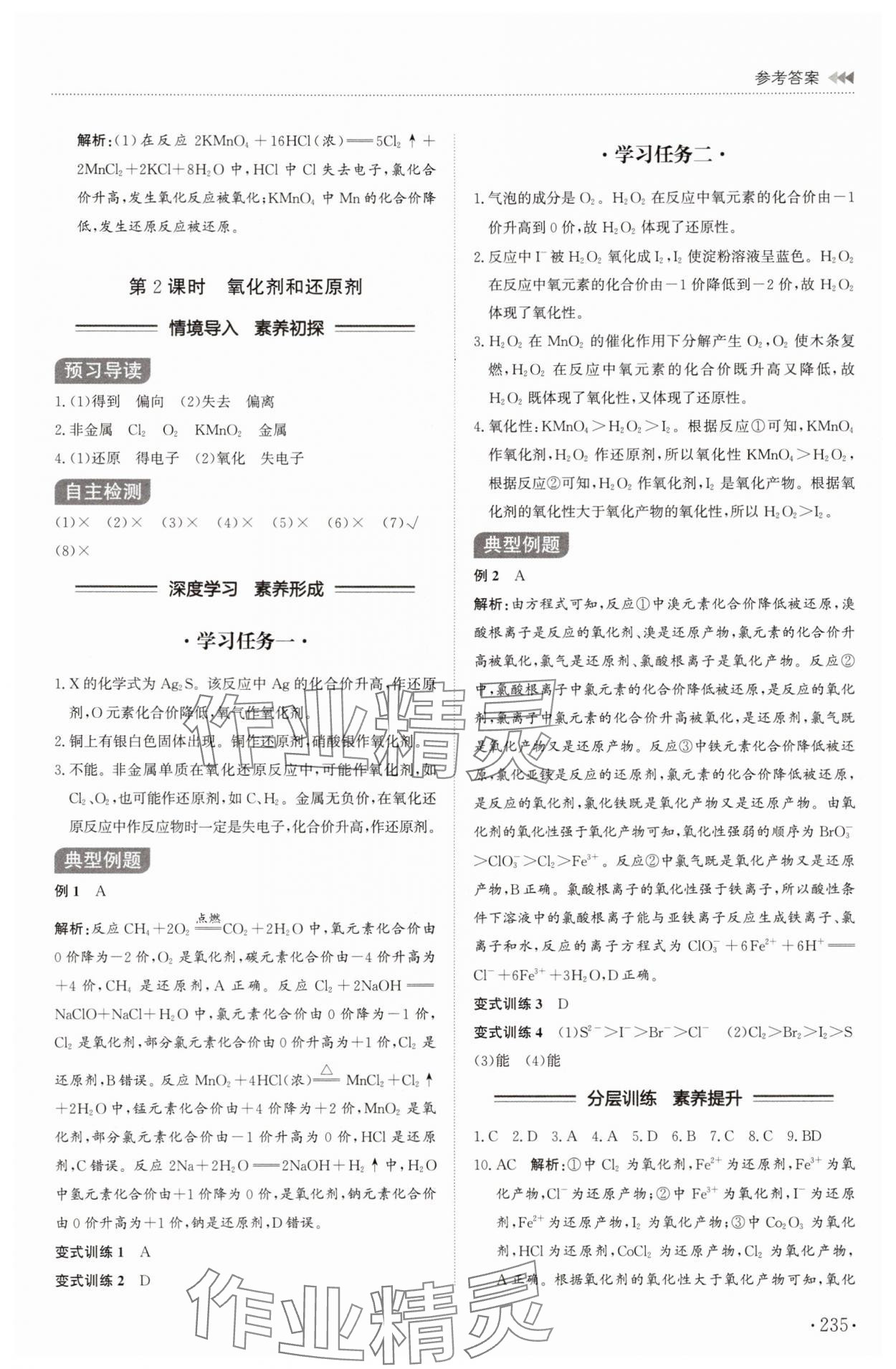 2025年同步練習冊山東科學技術出版社高中化學必修第一冊人教版 第7頁
