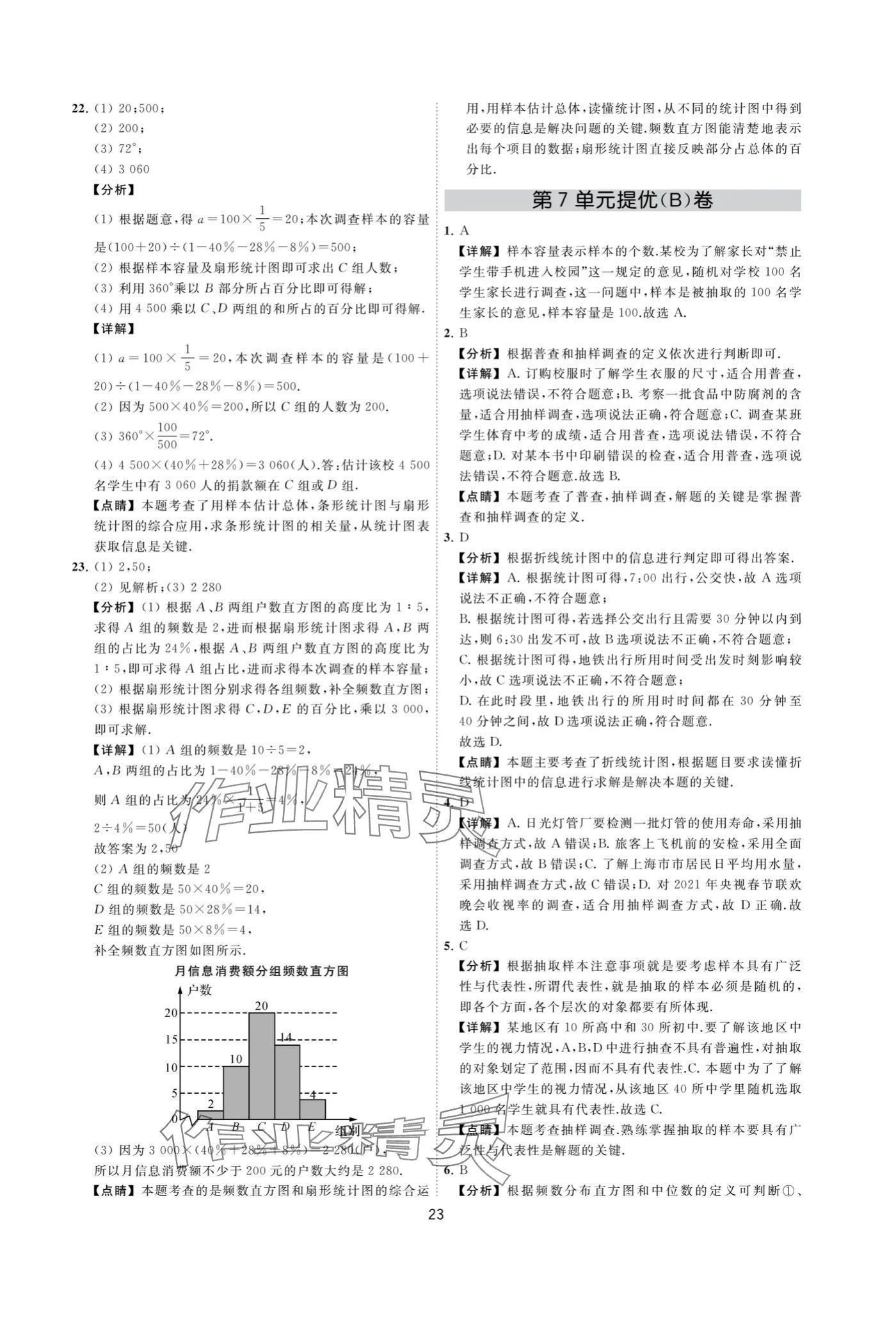 2024年奪冠金卷八年級數(shù)學(xué)下冊蘇科版 參考答案第23頁