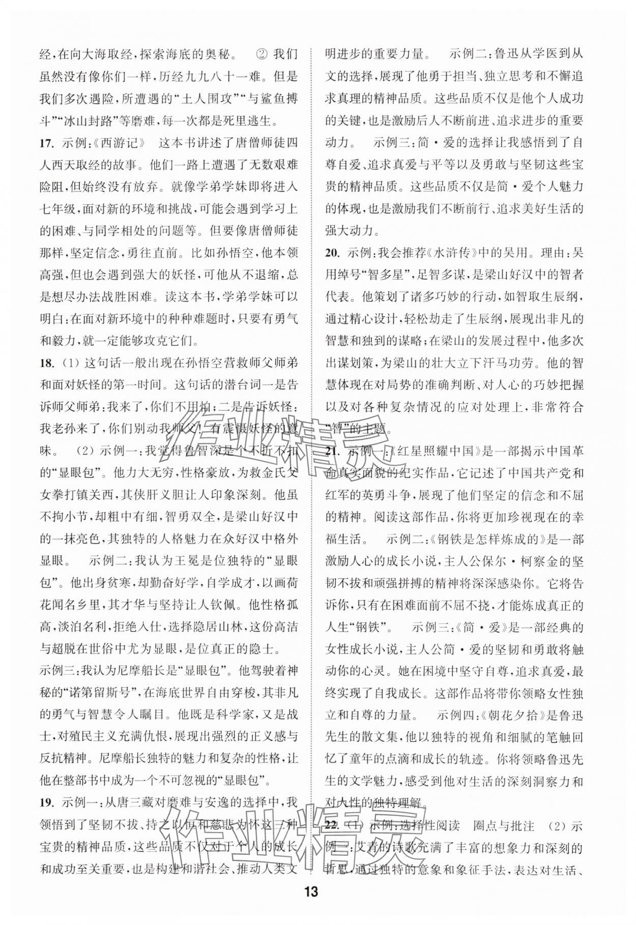 2025年通城學(xué)典全國中考試題分類精粹語文 第13頁