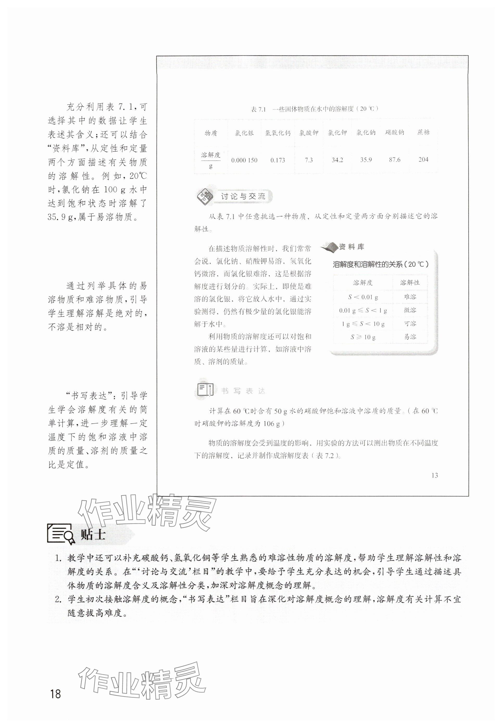2025年教材课本九年级化学全一册沪教版五四制&nbsp;参考答案第18页