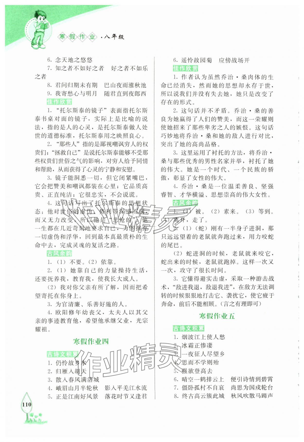 2025年寒假作業(yè)長(zhǎng)春出版社八年級(jí)語文 第2頁(yè)