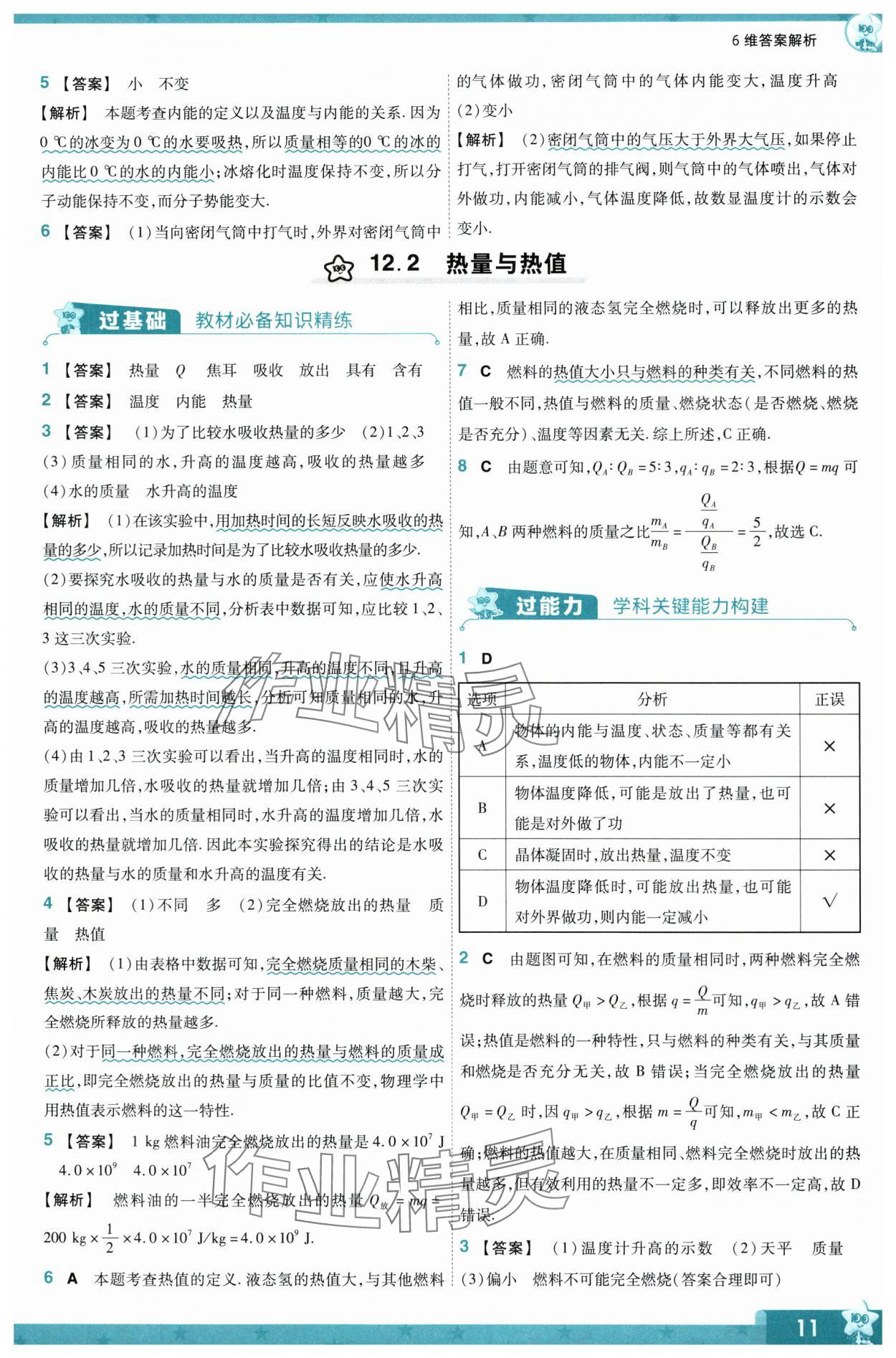 2024年一遍過九年級物理全一冊滬粵版 第11頁