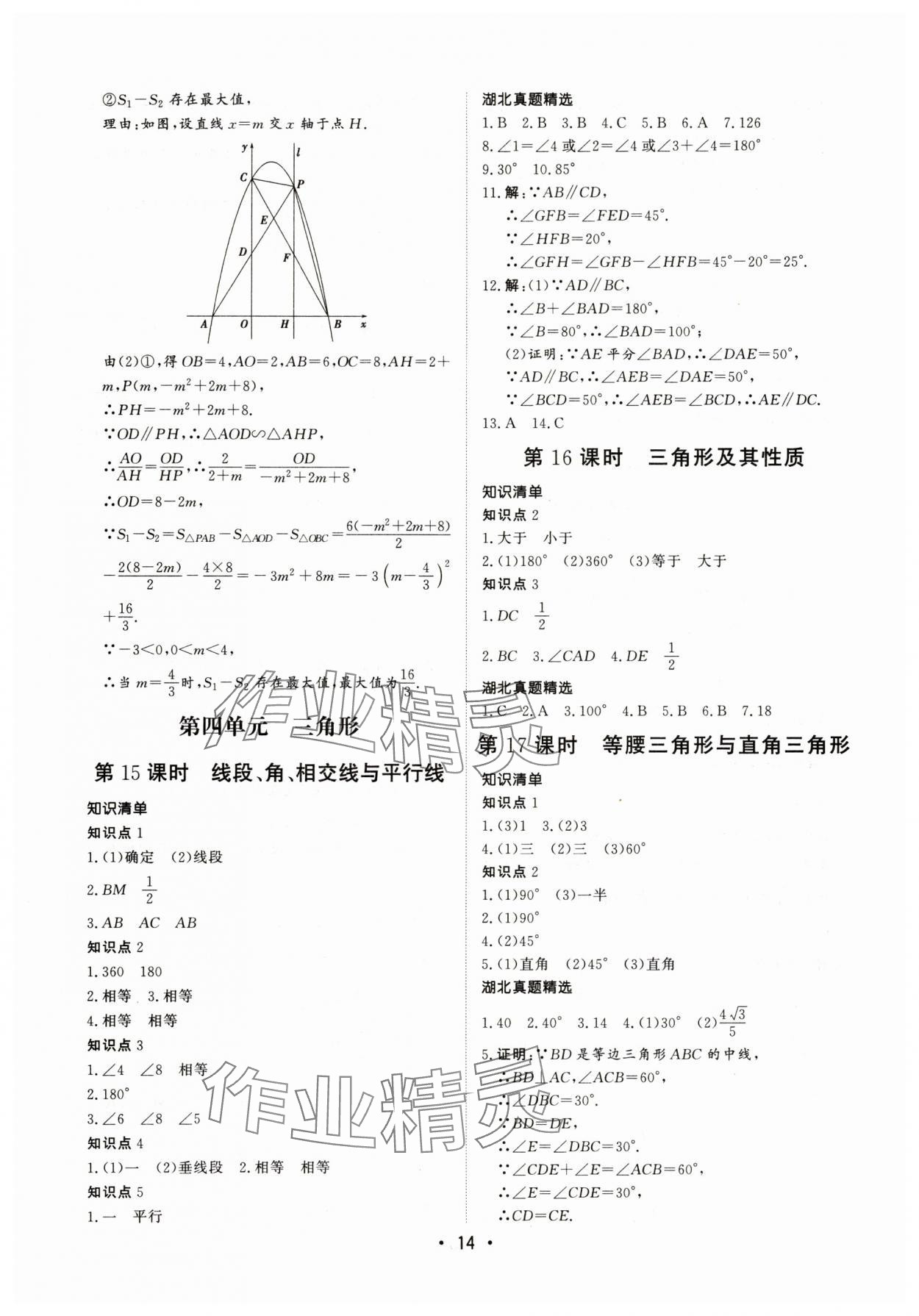 2025年湖北新中考備考與指導數學 第14頁