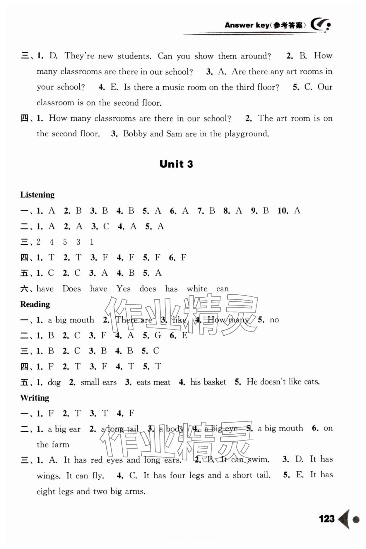 2024年任務(wù)型聽讀訓(xùn)練五年級(jí)英語(yǔ)上冊(cè)譯林版 參考答案第3頁(yè)