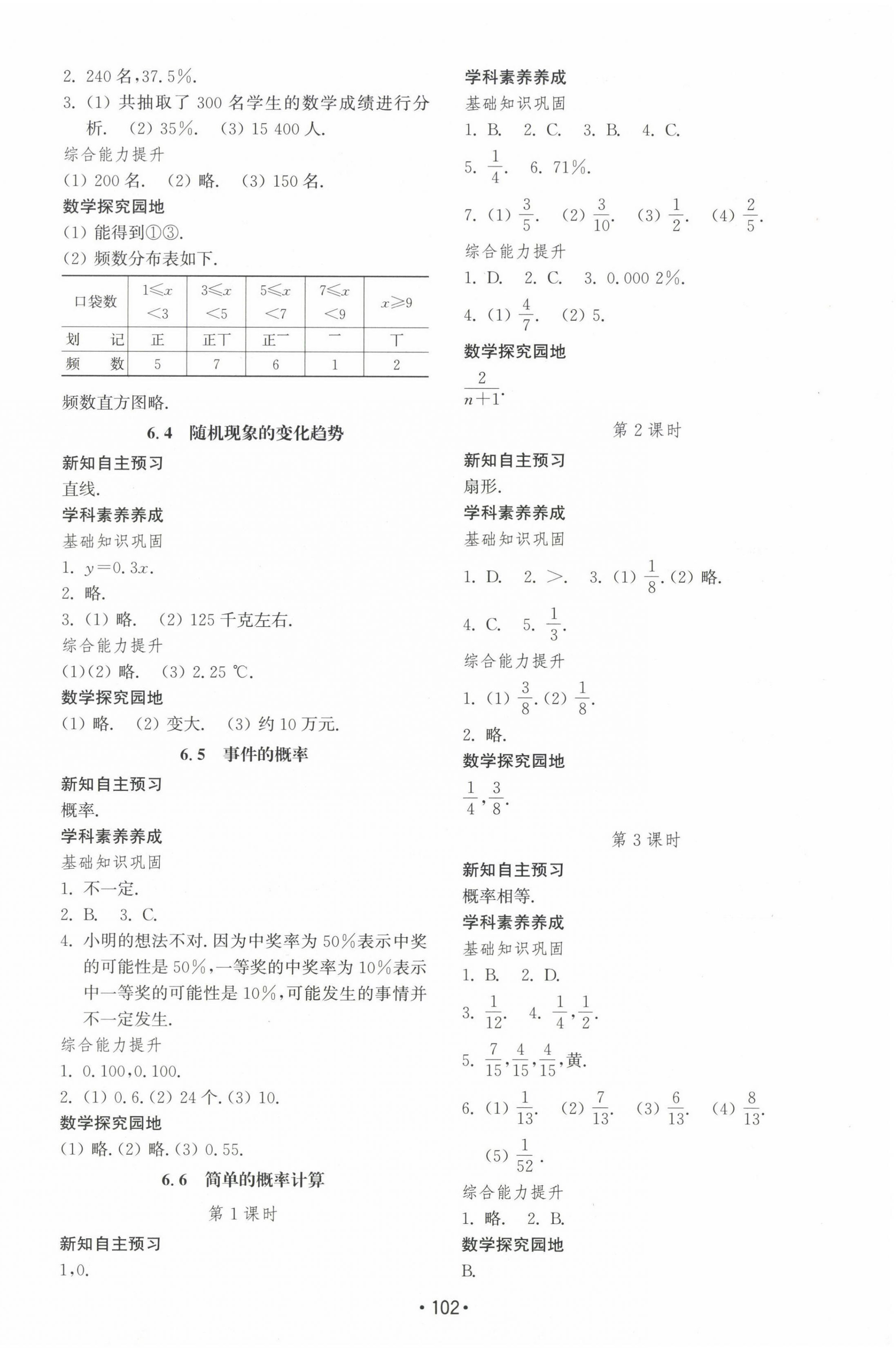 2024年初中基础训练山东教育出版社九年级数学下册青岛版 第6页