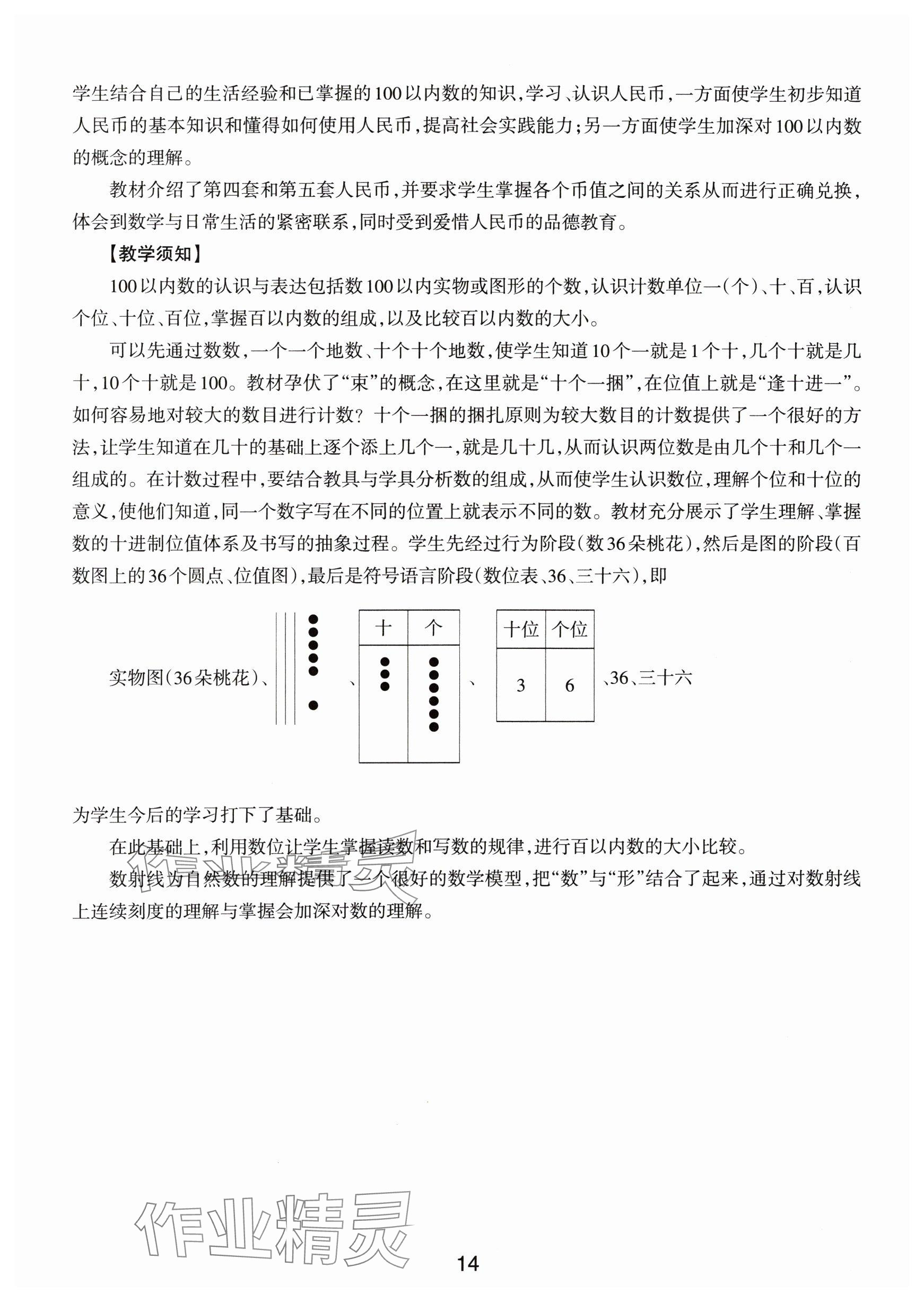 2024年教材課本一年級(jí)數(shù)學(xué)下冊(cè)滬教版54制 參考答案第14頁