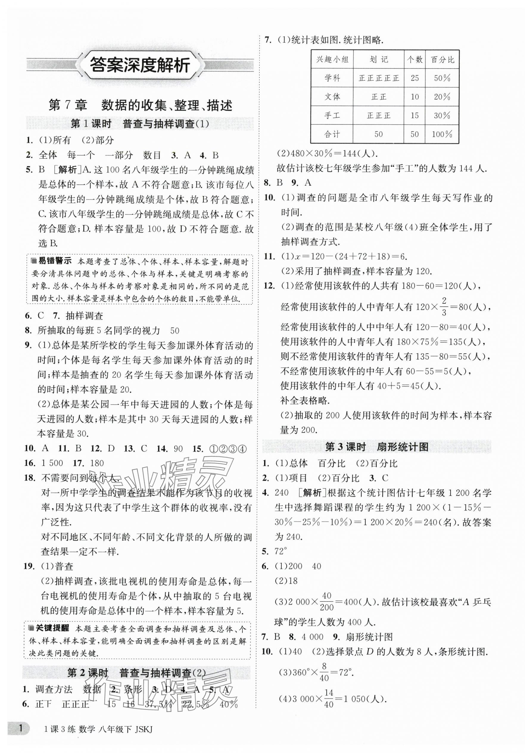 2024年1课3练单元达标测试八年级数学下册苏科版 第1页