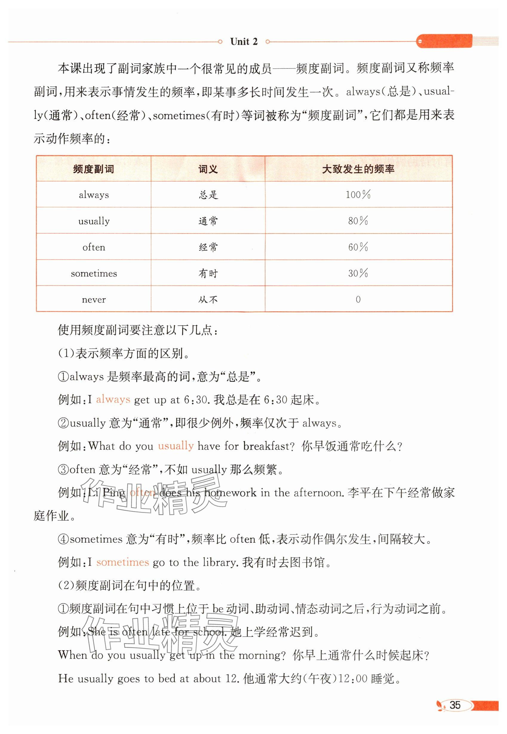 2024年教材課本六年級英語下冊譯林版 參考答案第35頁