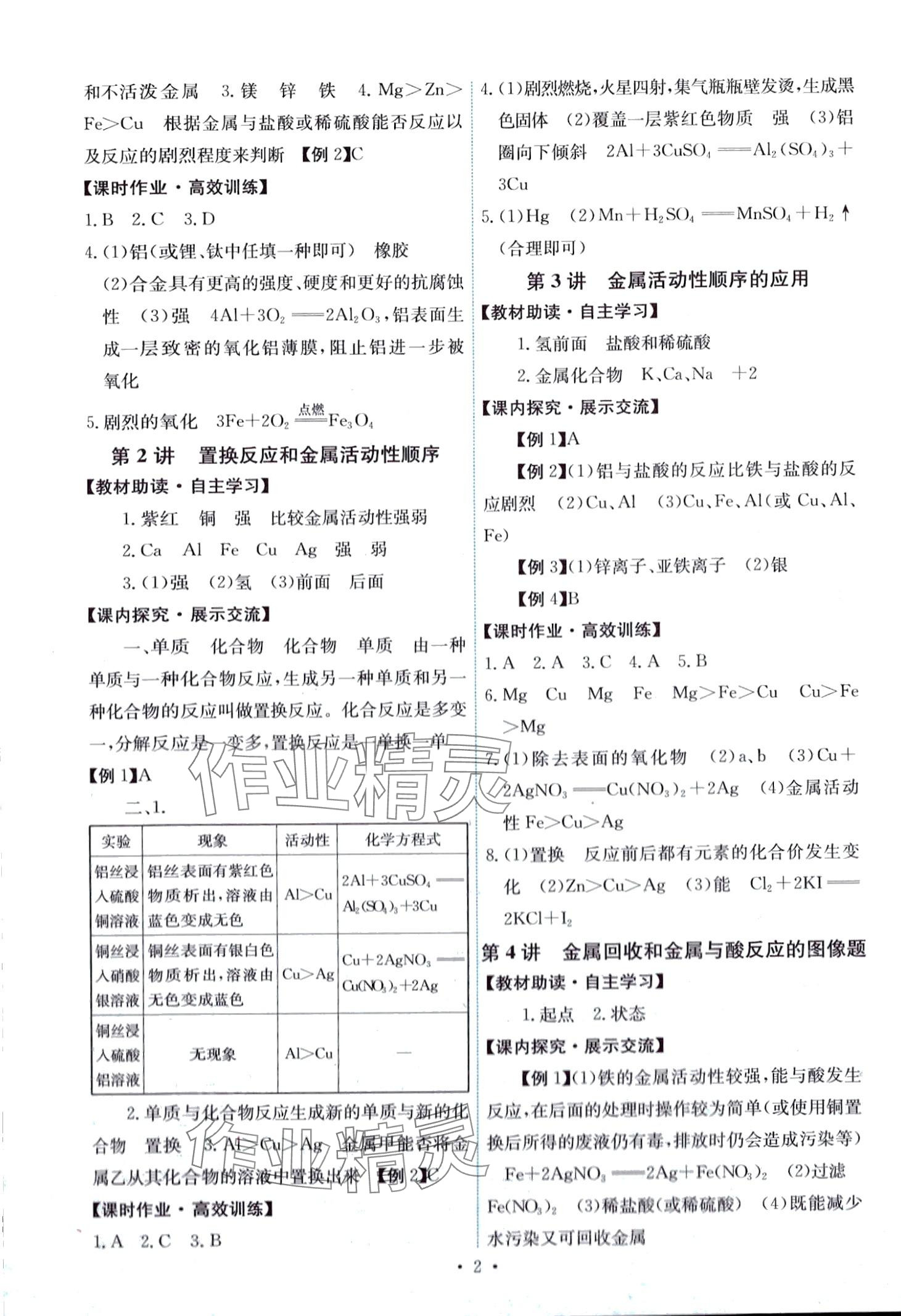 2024年能力培養(yǎng)與測試九年級化學下冊人教版湖南專版 第2頁