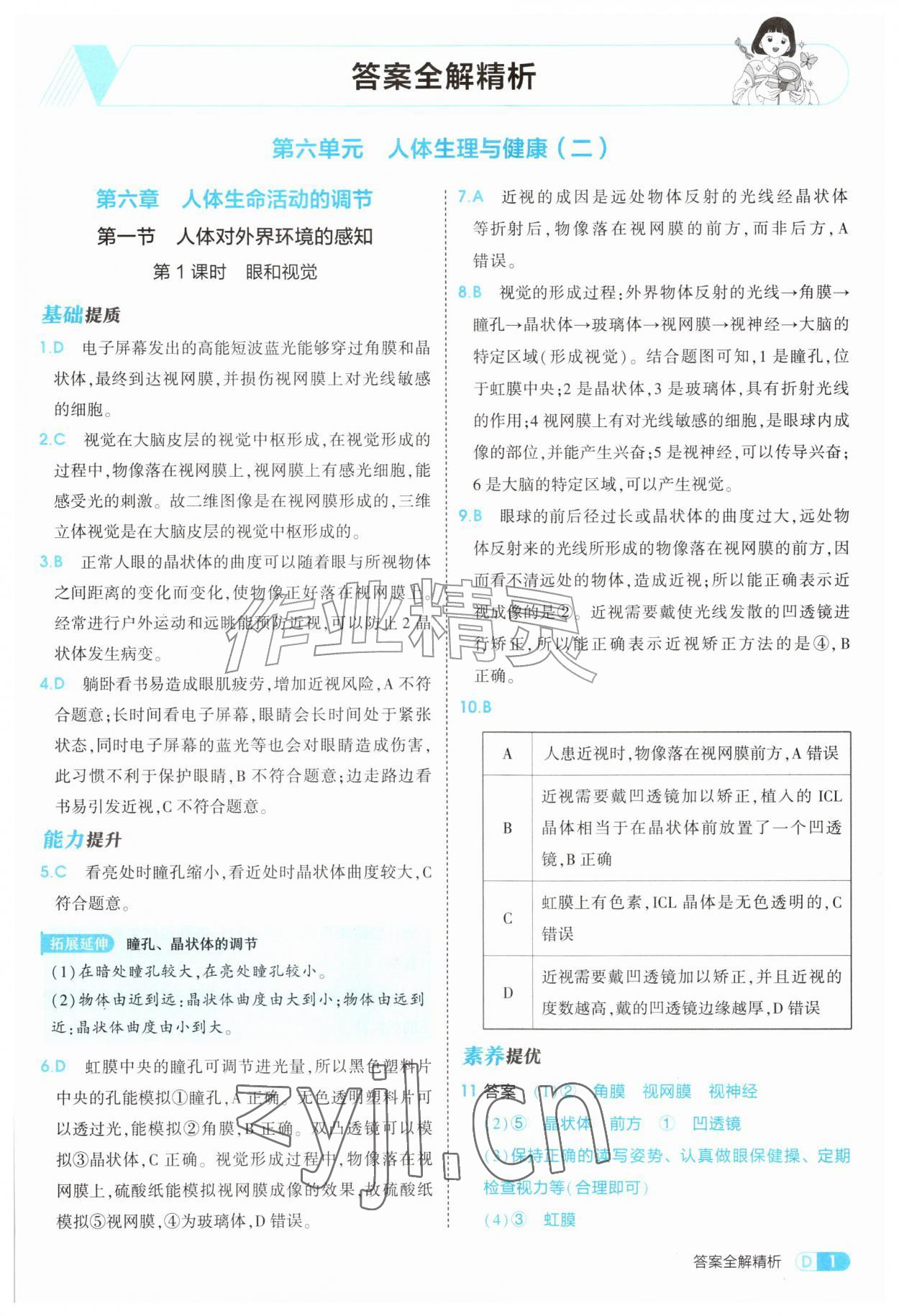 2026年5年中考3年模拟八年级生物上册鲁科版山东专版&nbsp;第1页