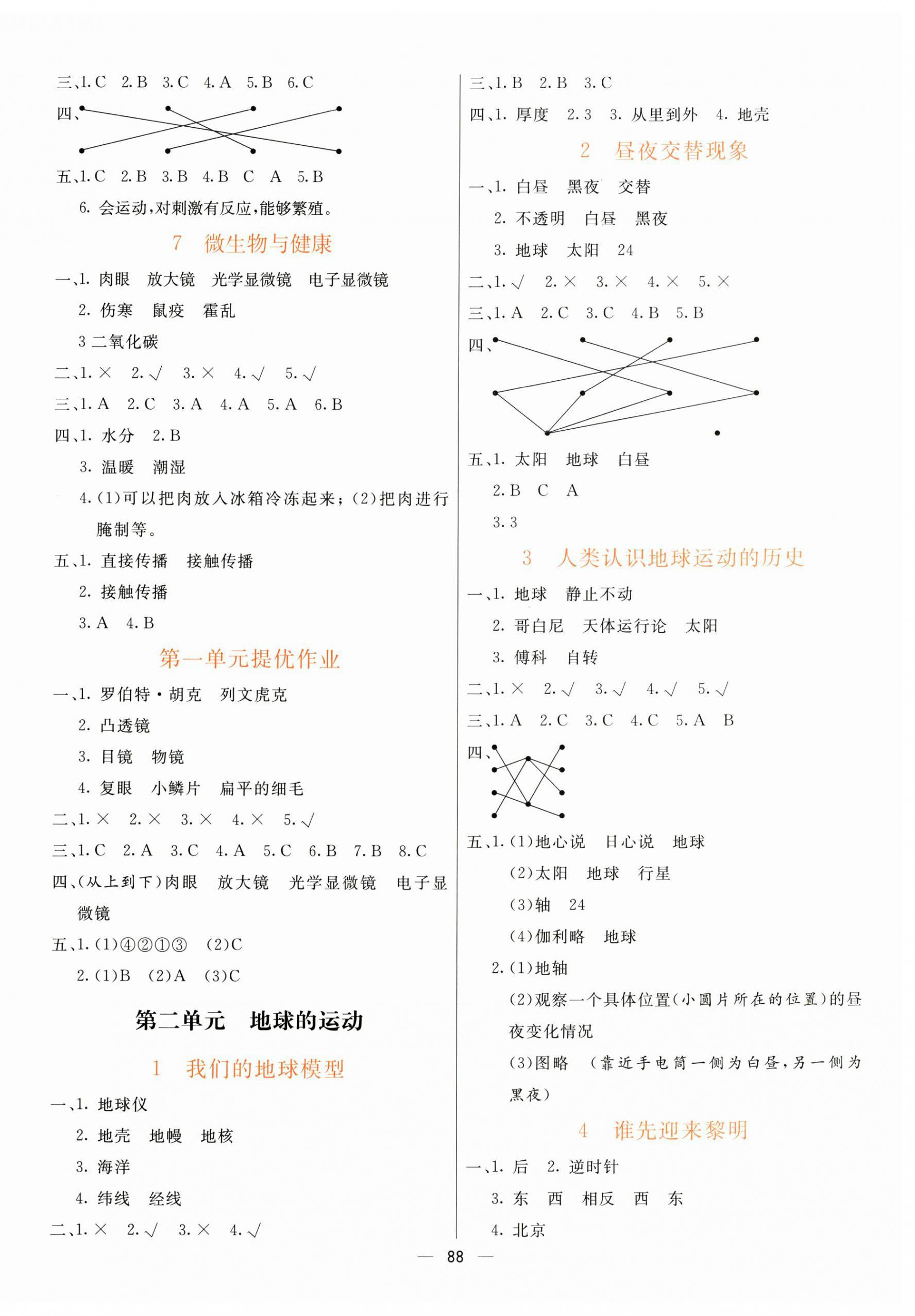 2024年亮點(diǎn)激活提優(yōu)天天練六年級科學(xué)上冊教科版 第2頁