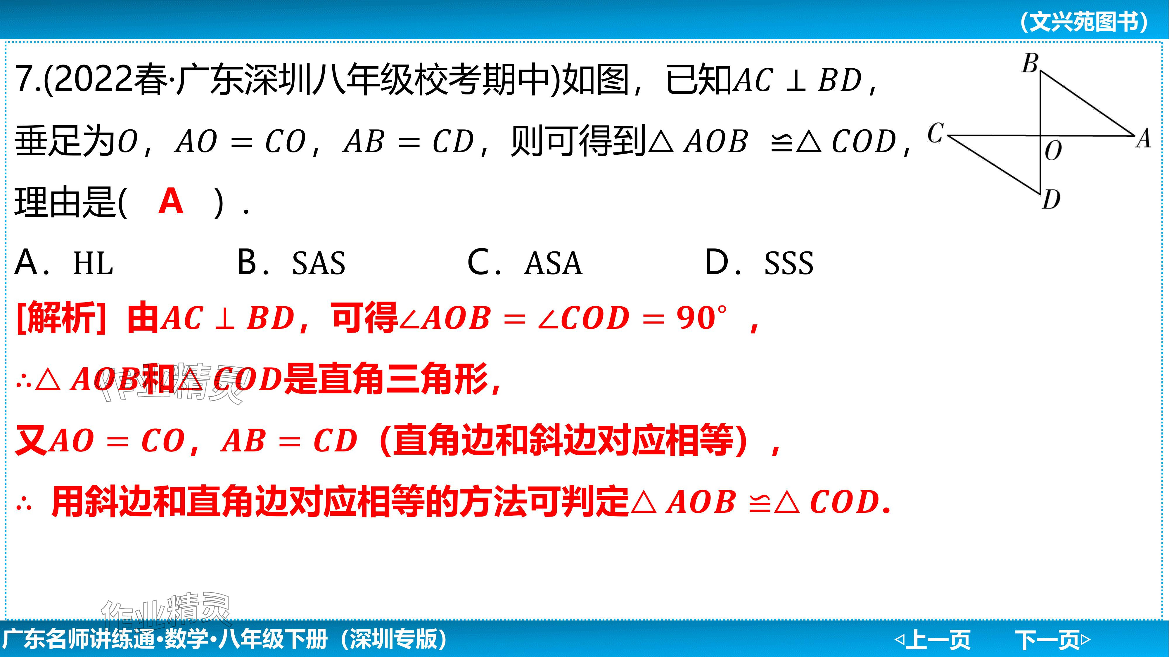 2024年廣東名師講練通八年級數(shù)學下冊北師大版深圳專版基礎版 參考答案第13頁