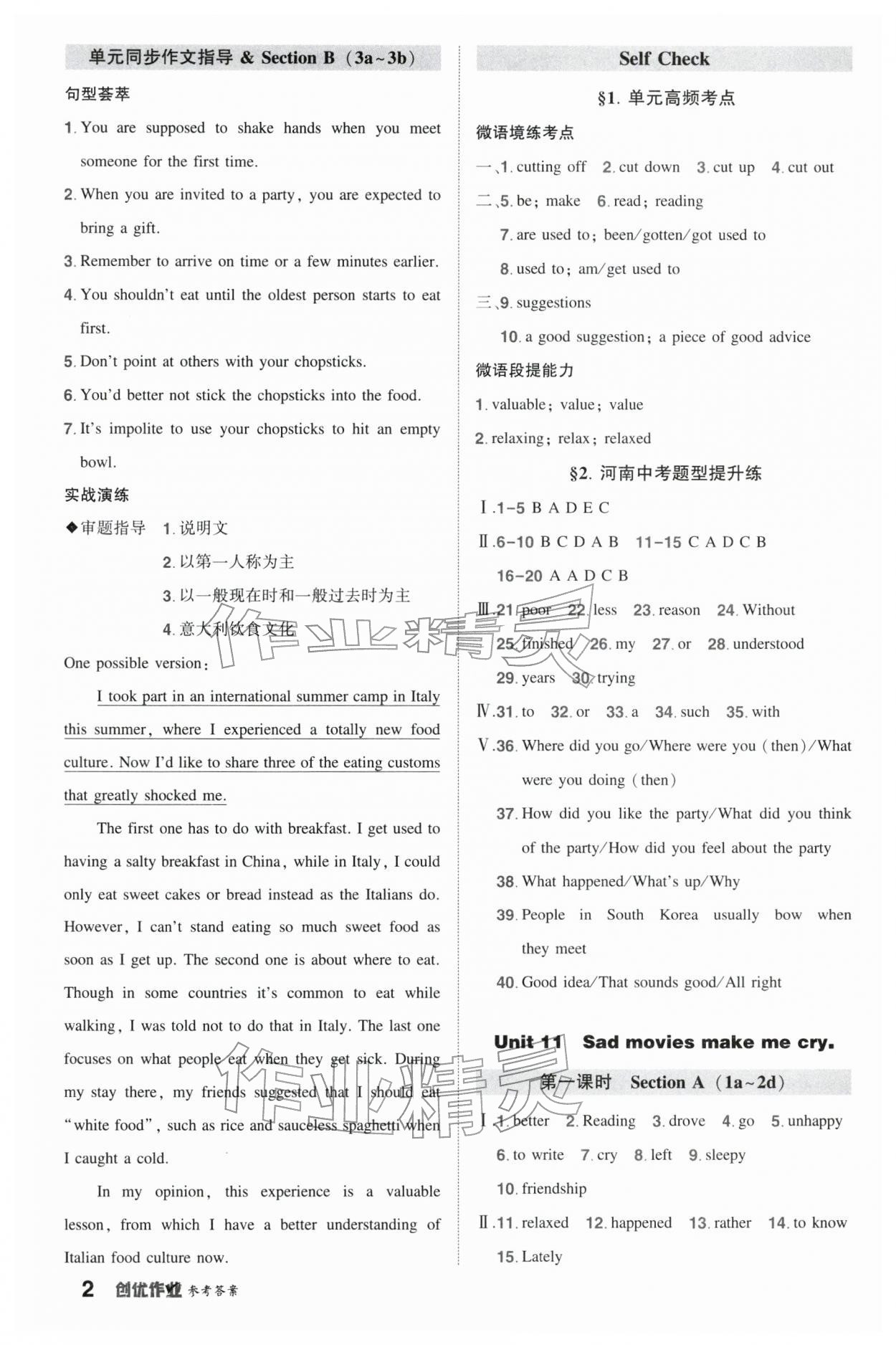 2026年?duì)钤刹怕穭?chuàng)優(yōu)作業(yè)九年級(jí)英語(yǔ)下冊(cè)人教版河南專版&nbsp;第2頁(yè)