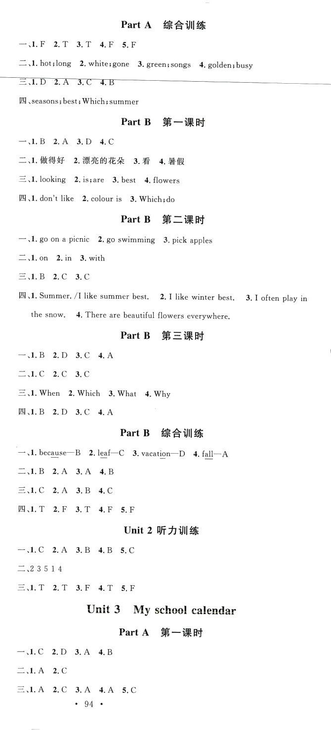 2024年名校課堂五年級英語下冊人教版 第3頁