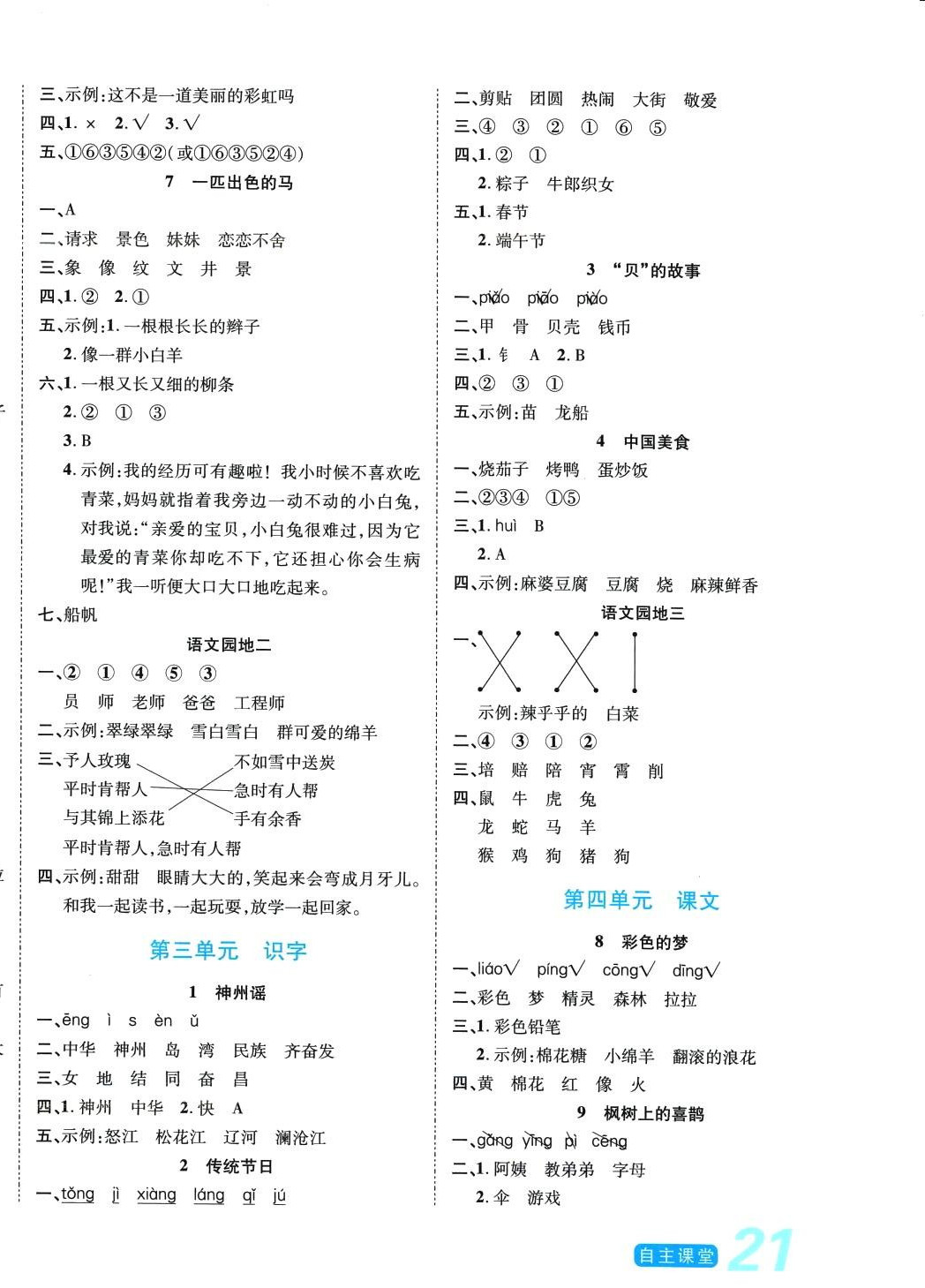 2024年博正圖書自主課堂二年級(jí)語(yǔ)文下冊(cè)人教版 第2頁(yè)