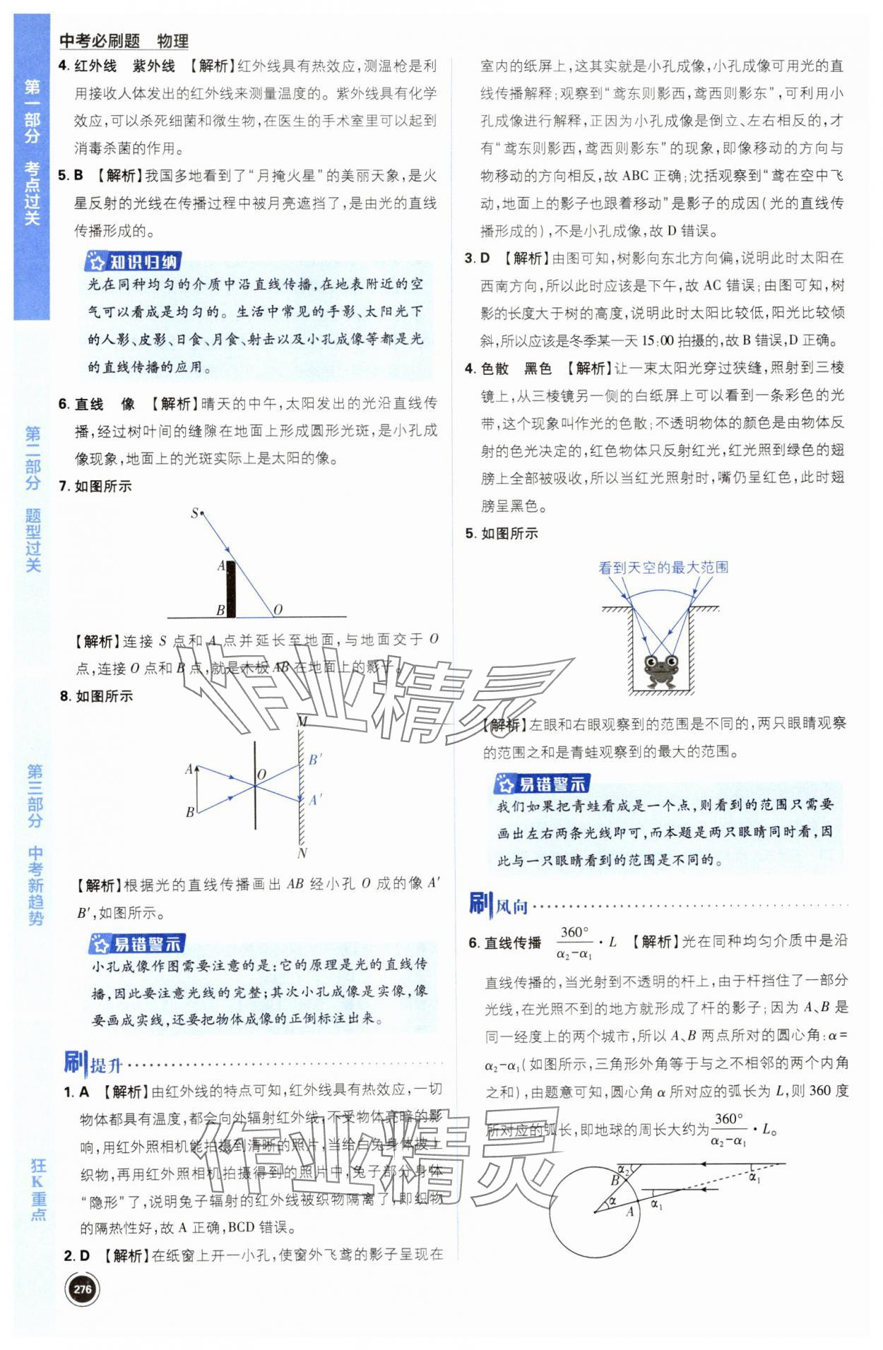 2024年中考必刷题开明出版社物理江苏专版 第8页