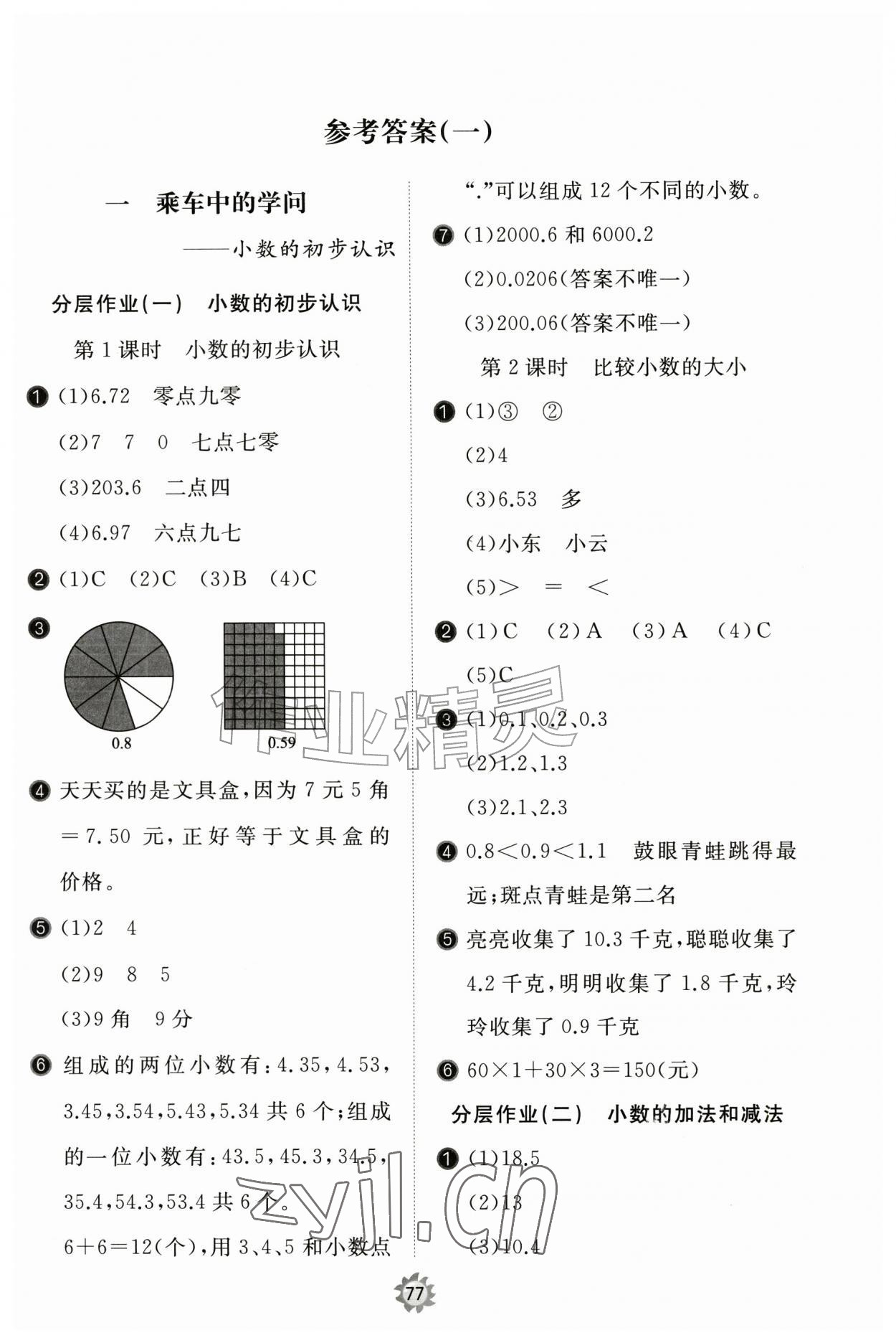 2026年新课堂同步学习与探究四年级数学上册人教版枣庄专版&nbsp;第1页