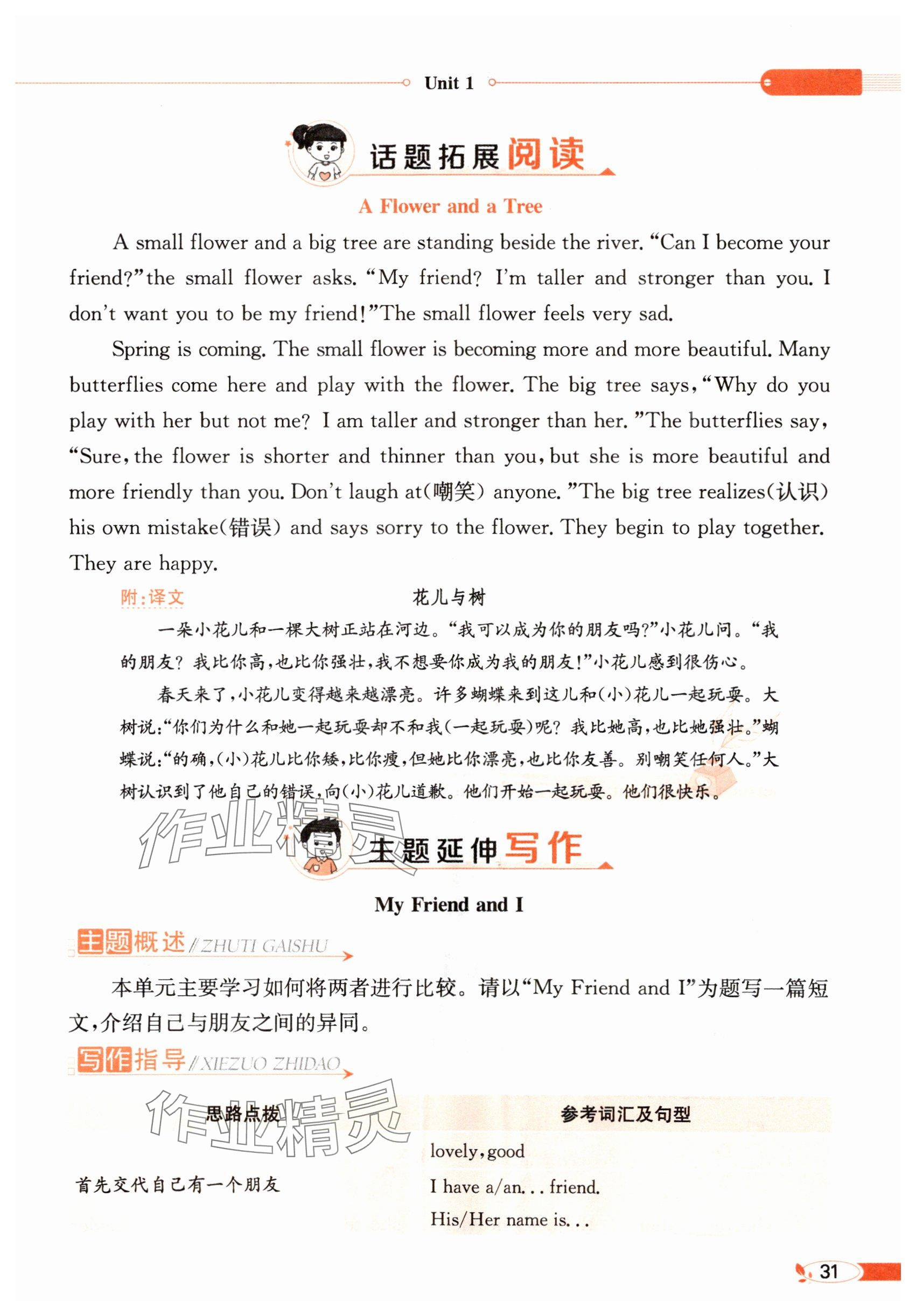 2025年教材課本六年級英語下冊人教版 參考答案第31頁