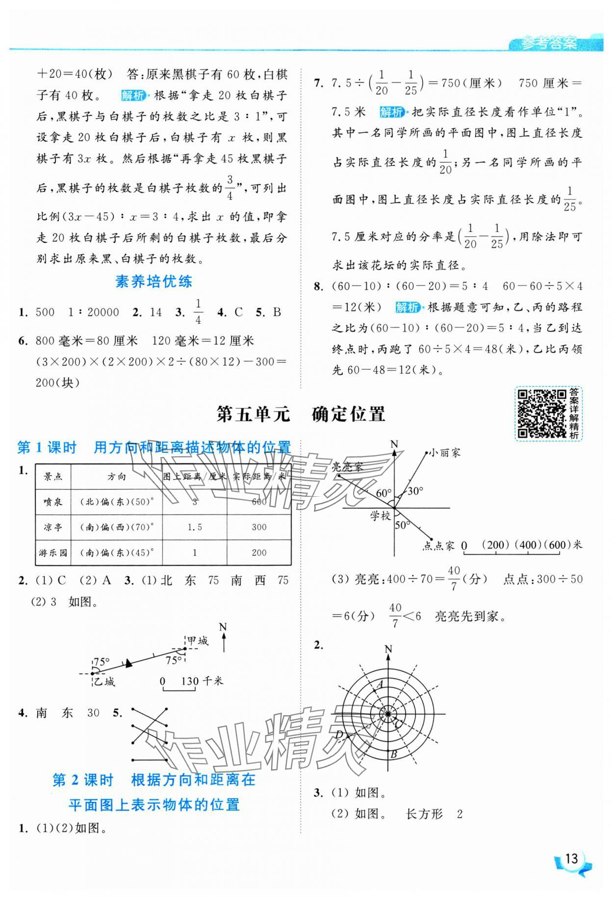 2025年亮點(diǎn)給力提優(yōu)班六年級數(shù)學(xué)下冊蘇教版 參考答案第13頁