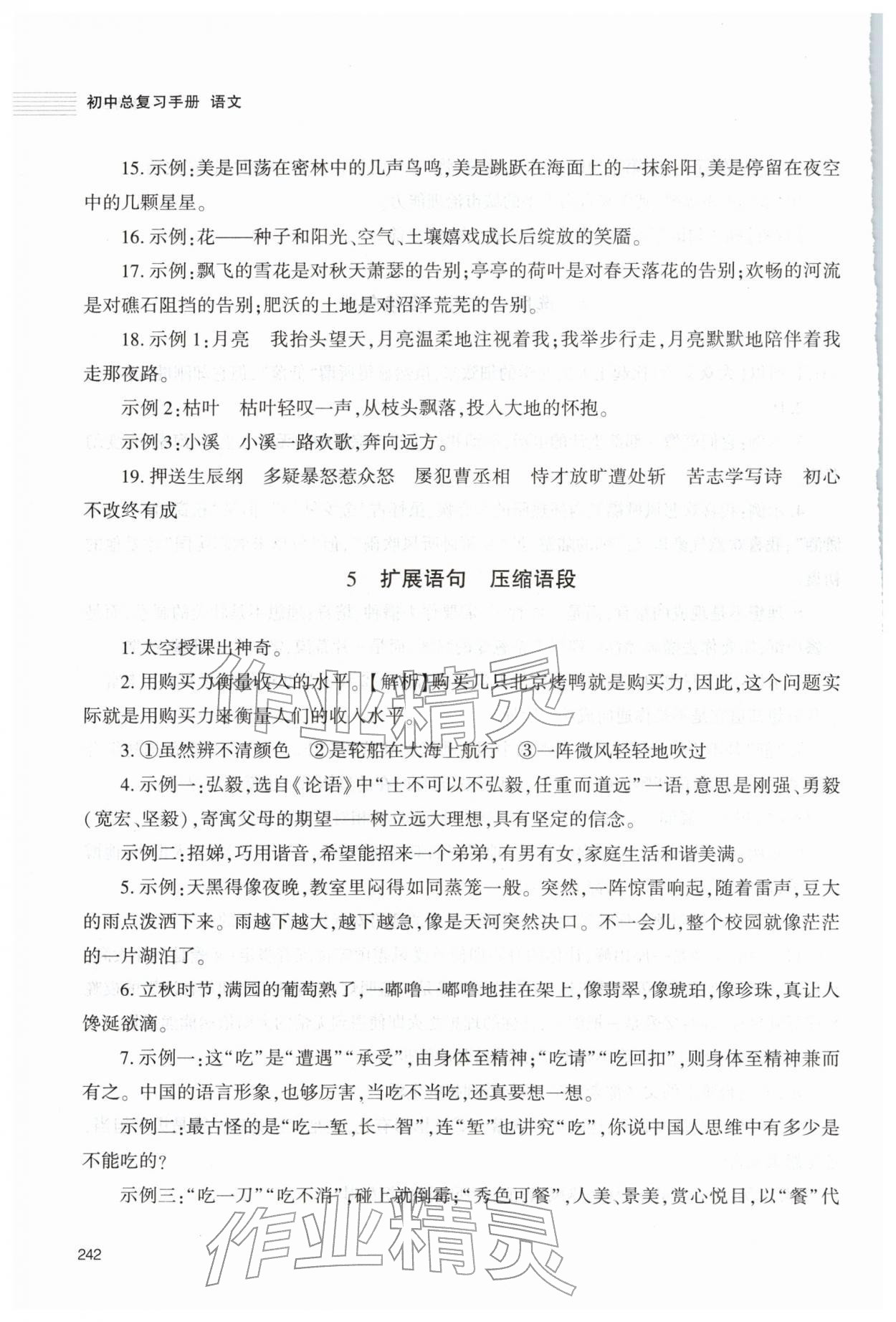 2026年初中总复习手册明天出版社语文人教版五四制&nbsp;第6页