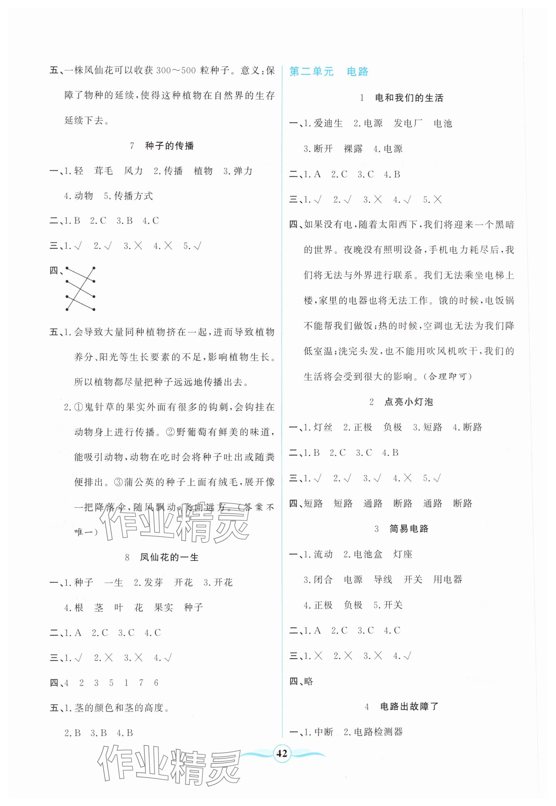 2025年激活思維陽光出版社四年級科學下冊教科版 第2頁