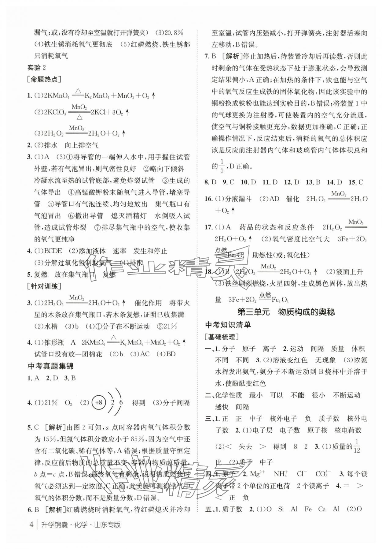 2024年升學錦囊化學山東專版 第4頁