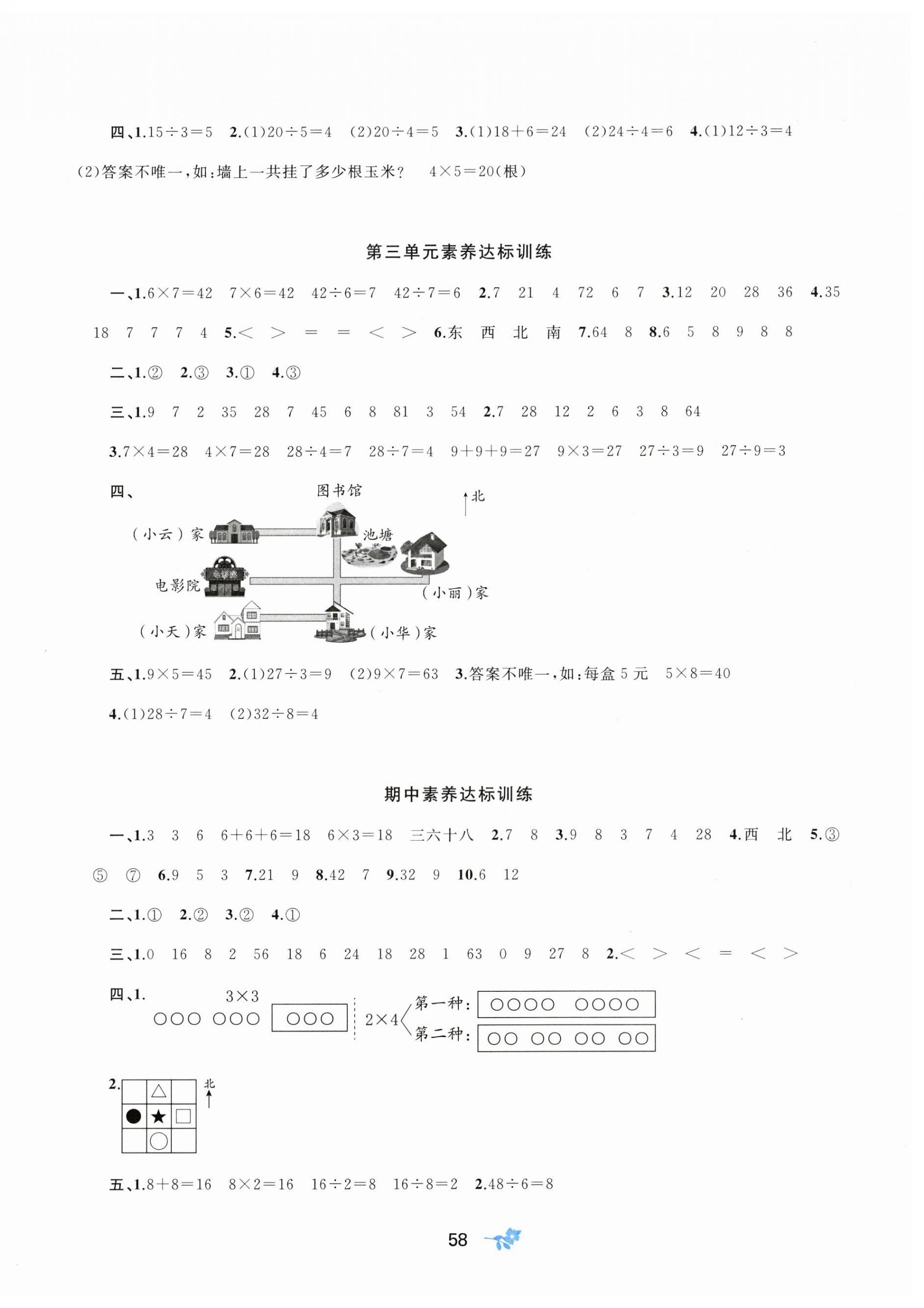 2025年新课程学习与测评单元双测二年级数学上册苏教版 第2页