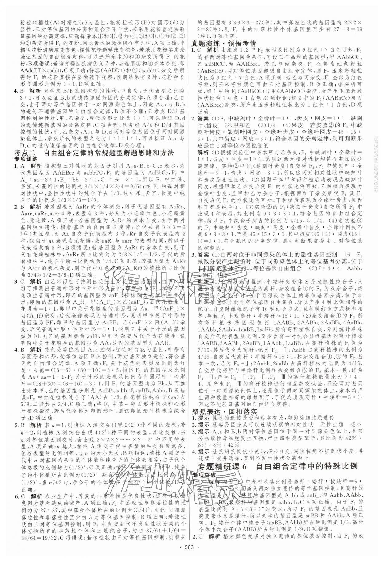 2025年高考總復(fù)習(xí)優(yōu)化設(shè)計(jì)高中生物人教版 第21頁