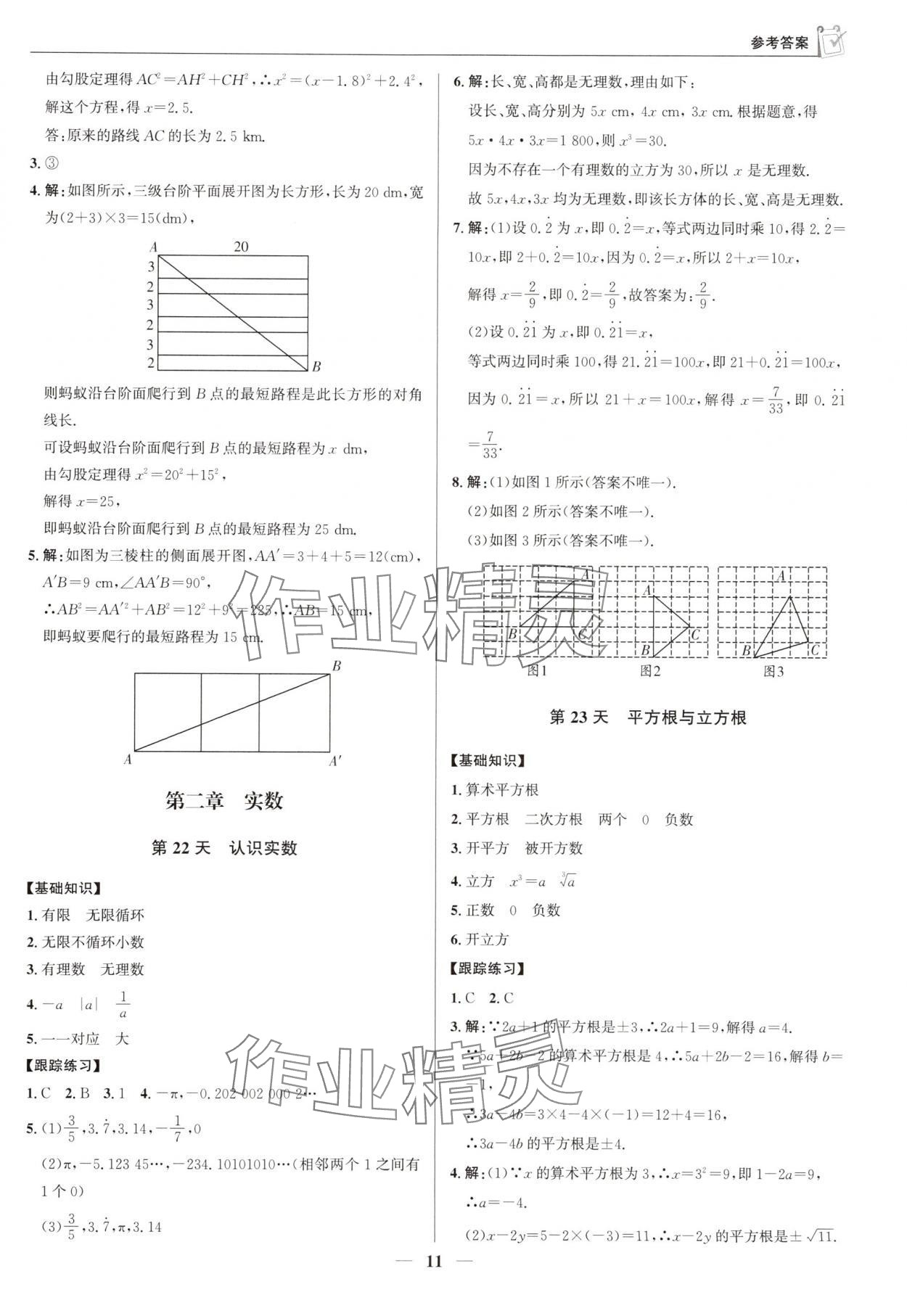 2025年假期向前沖暑假作業七年級數學北師大版 第11頁